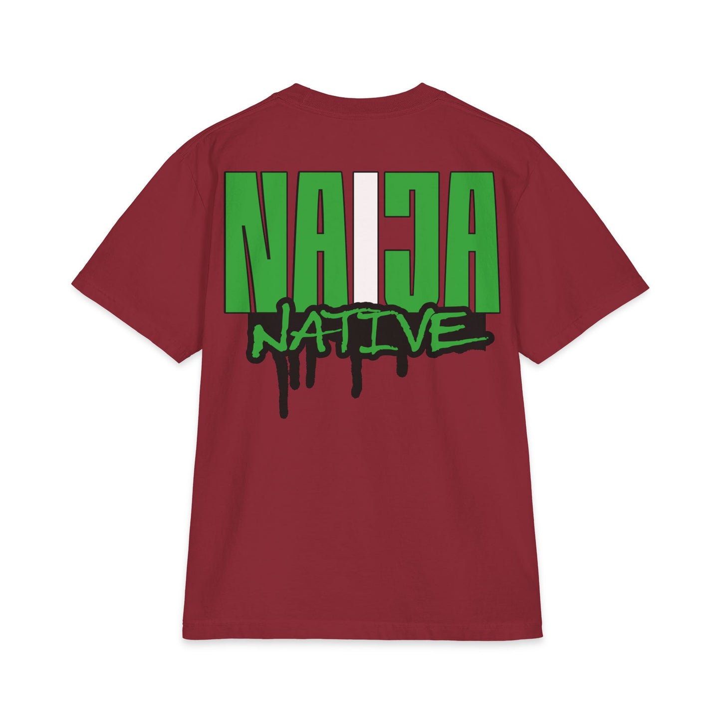Naija Native Graphic T-Shirt — Green Drip Streetwear Tee