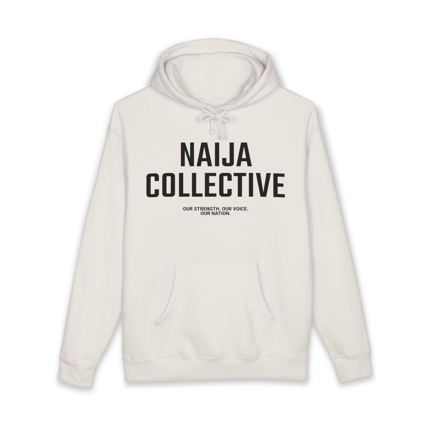 Naija Collective Hoodie — Nigerian Pride Pullover with 'Naija Collective' Text