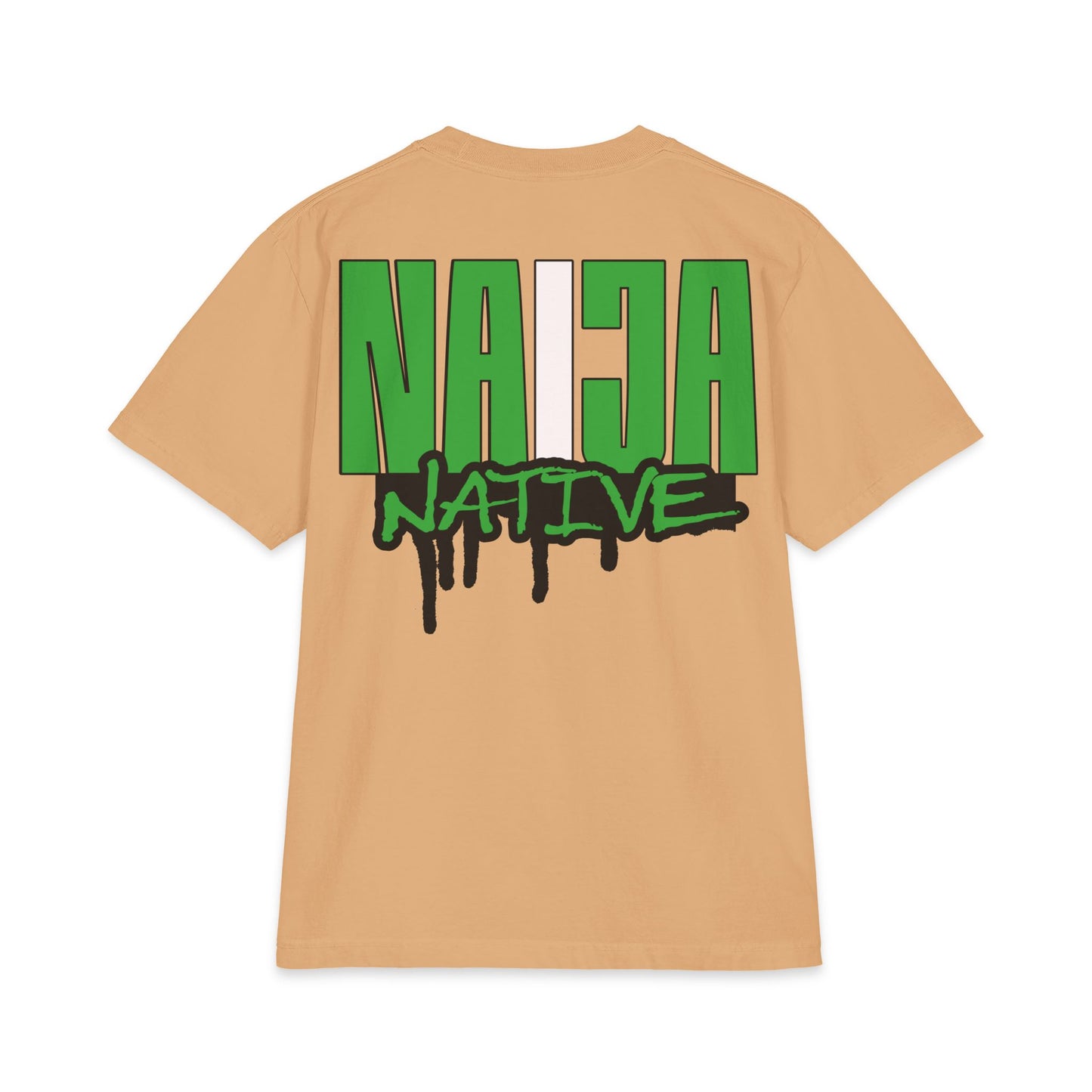 Naija Native Graphic T-Shirt — Green Drip Streetwear Tee