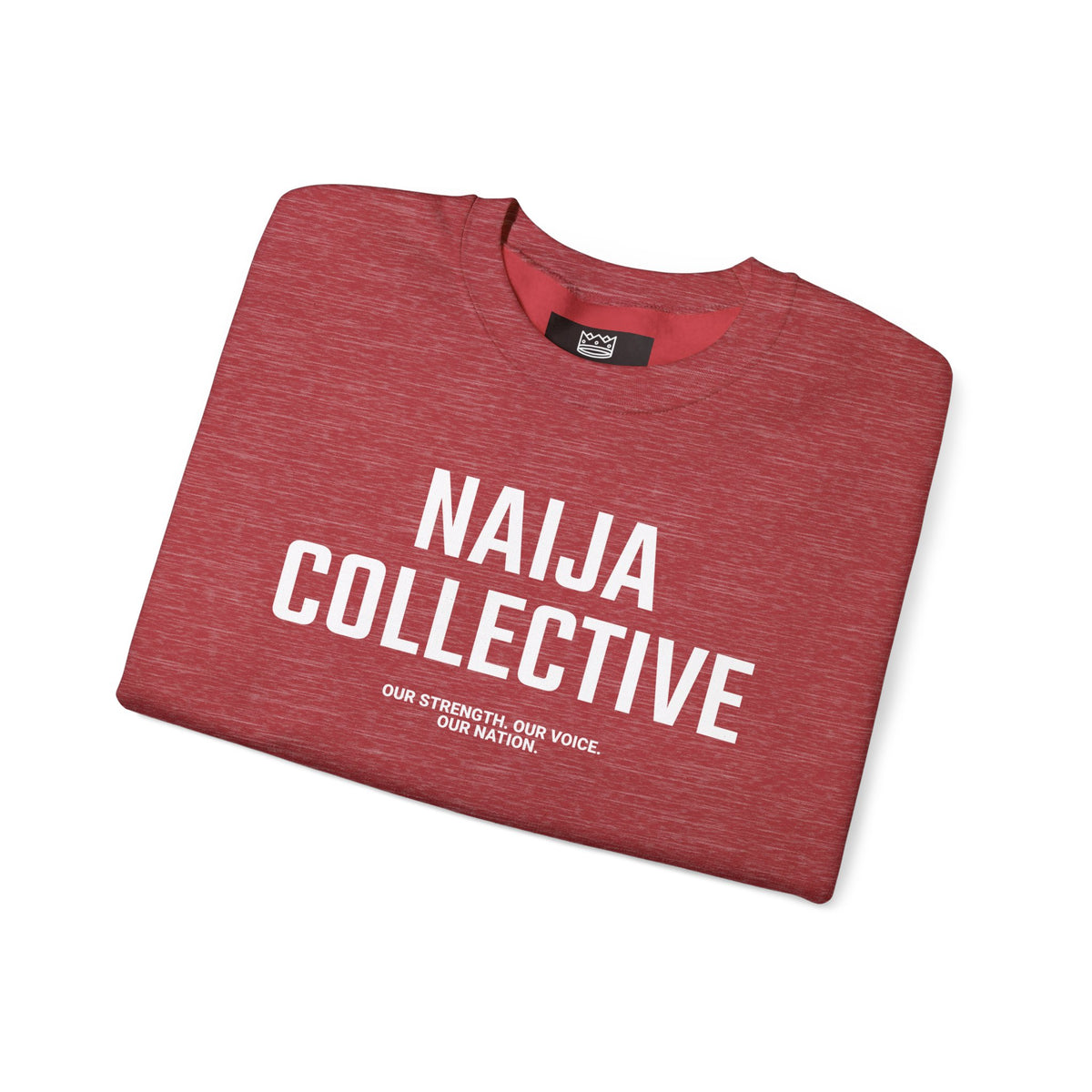 Embroidered Naija Collective Sweatshirt - Cozy Unisex Crewneck