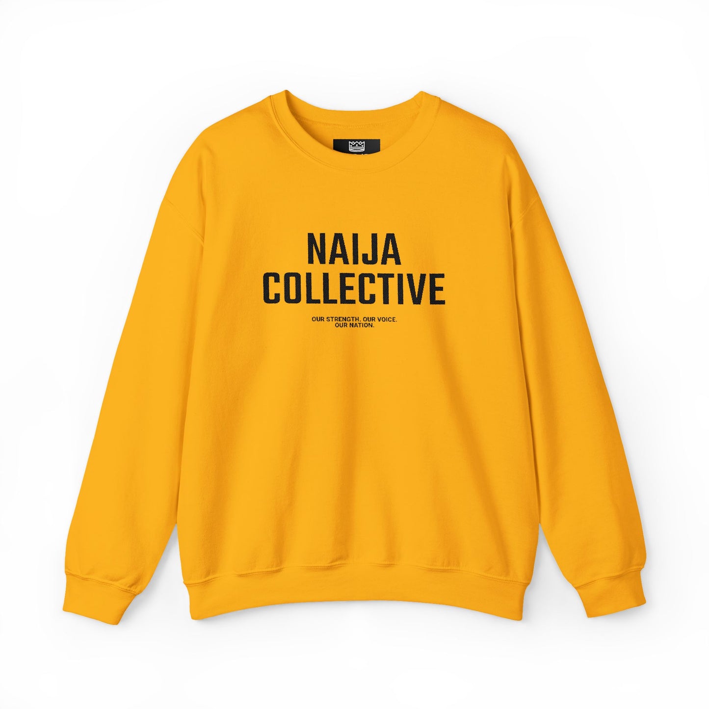 Embroidered Naija Collective Light Color Sweatshirt - Unisex Crewneck