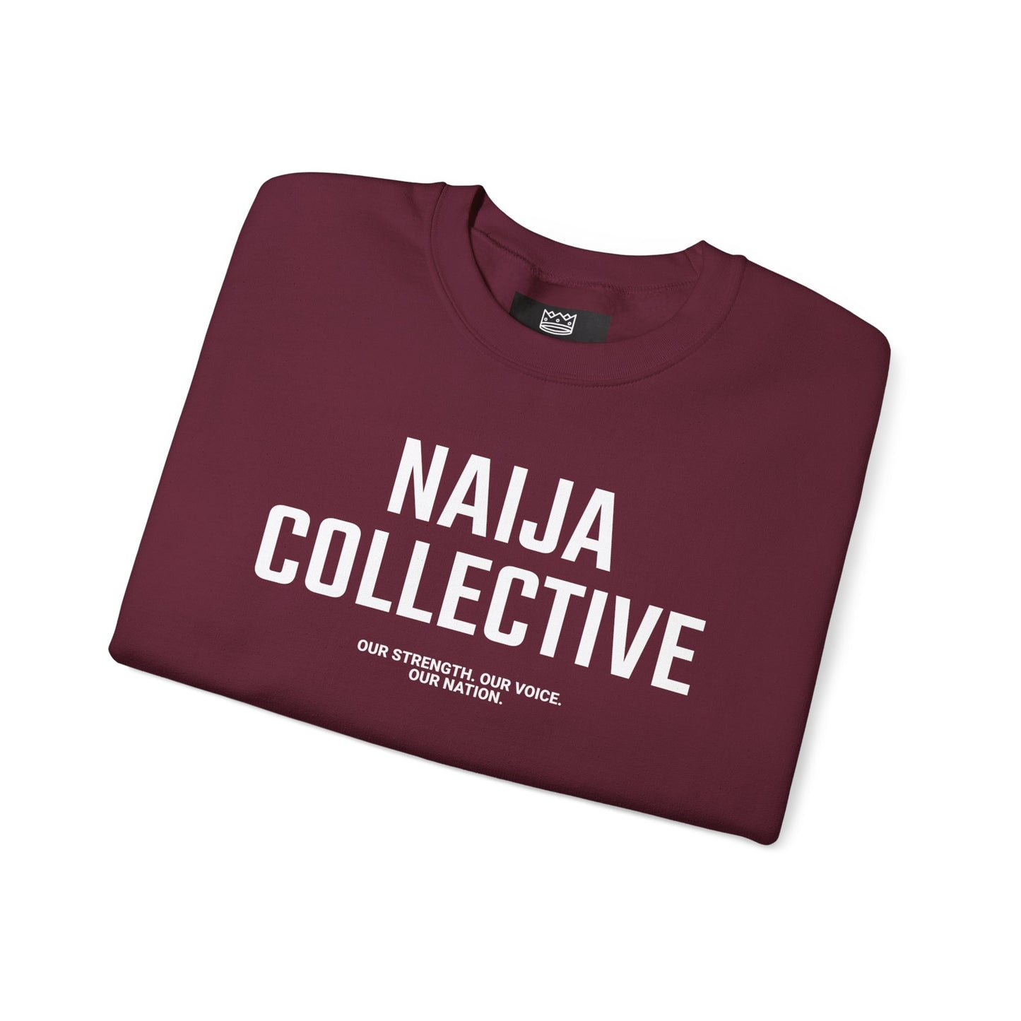Embroidered Naija Collective Sweatshirt - Cozy Unisex Crewneck