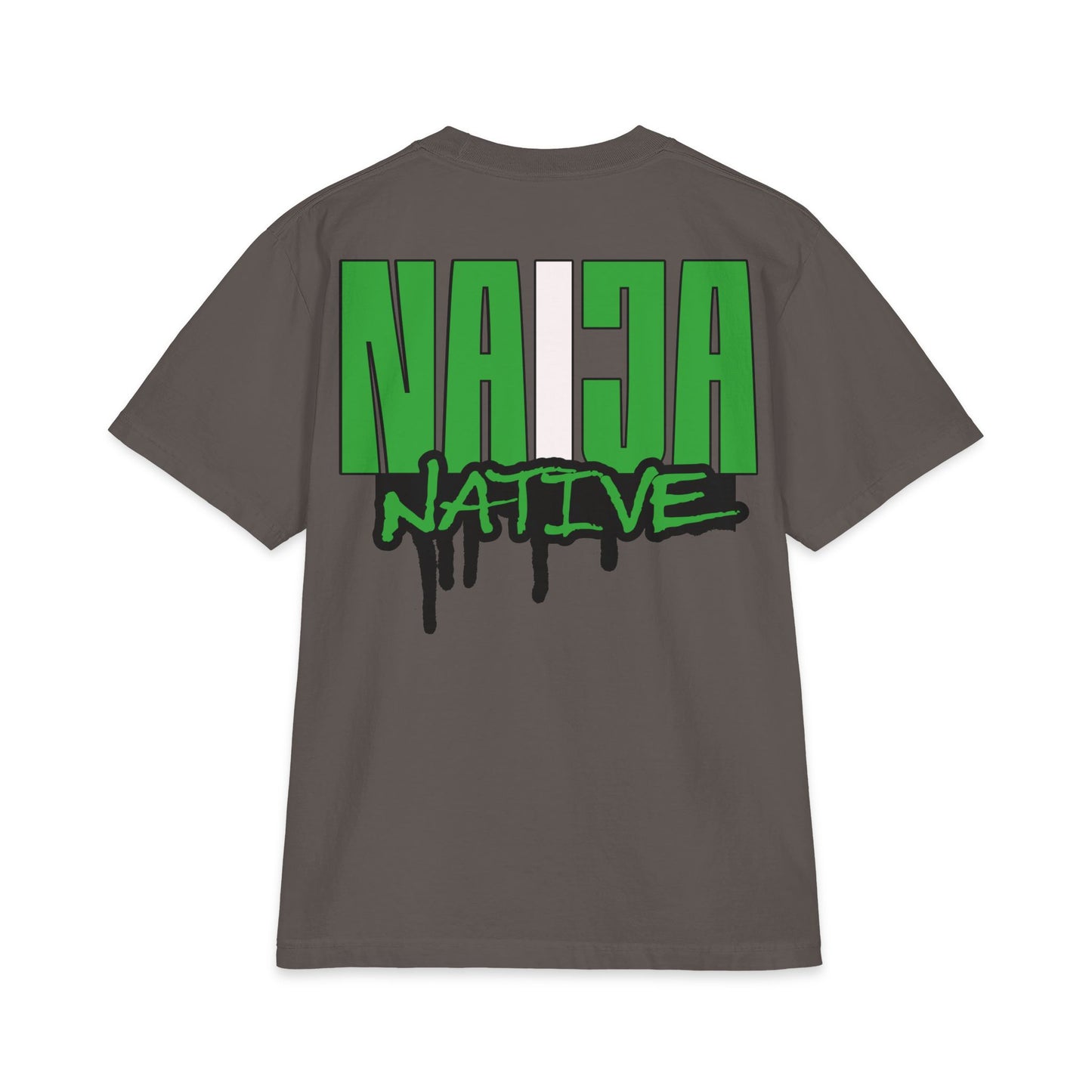 Naija Native Graphic T-Shirt — Green Drip Streetwear Tee
