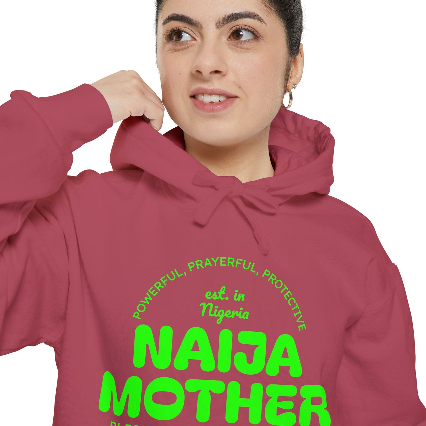 Naija Mother -Mothers Day Garment-Dyed Hoodie