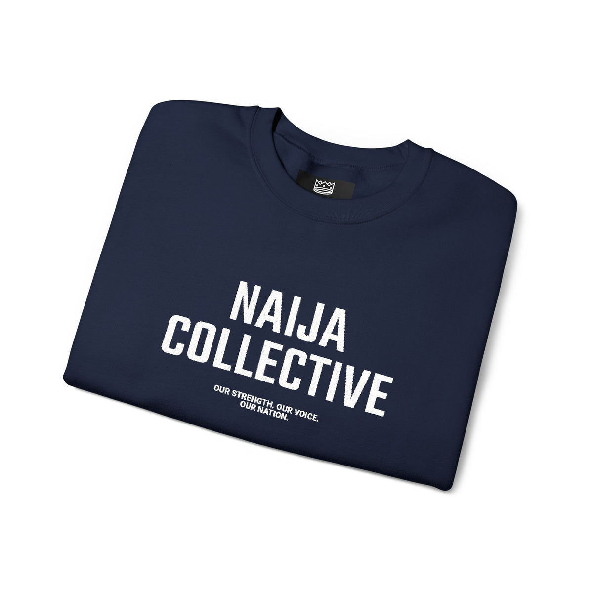 Embroidered Naija Collective Sweatshirt - Cozy Unisex Crewneck