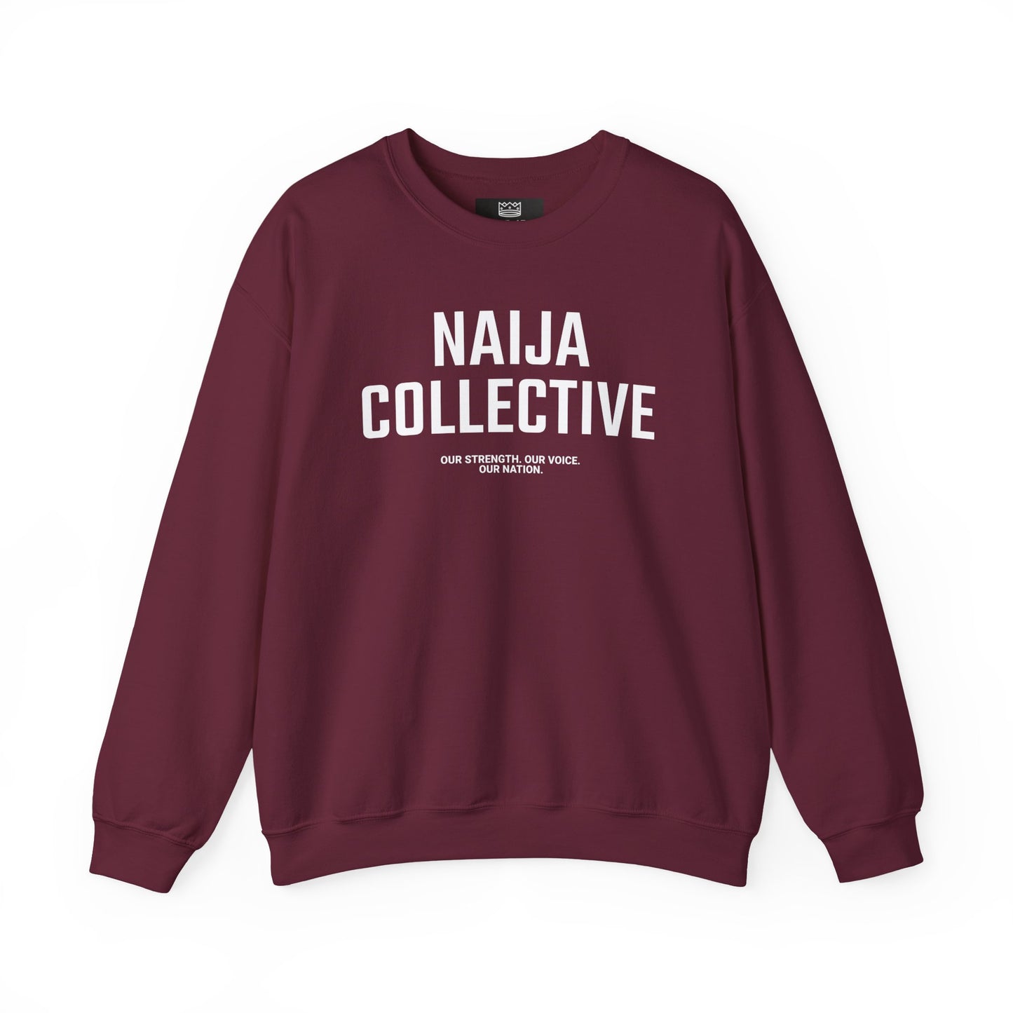Embroidered Naija Collective Sweatshirt - Cozy Unisex Crewneck
