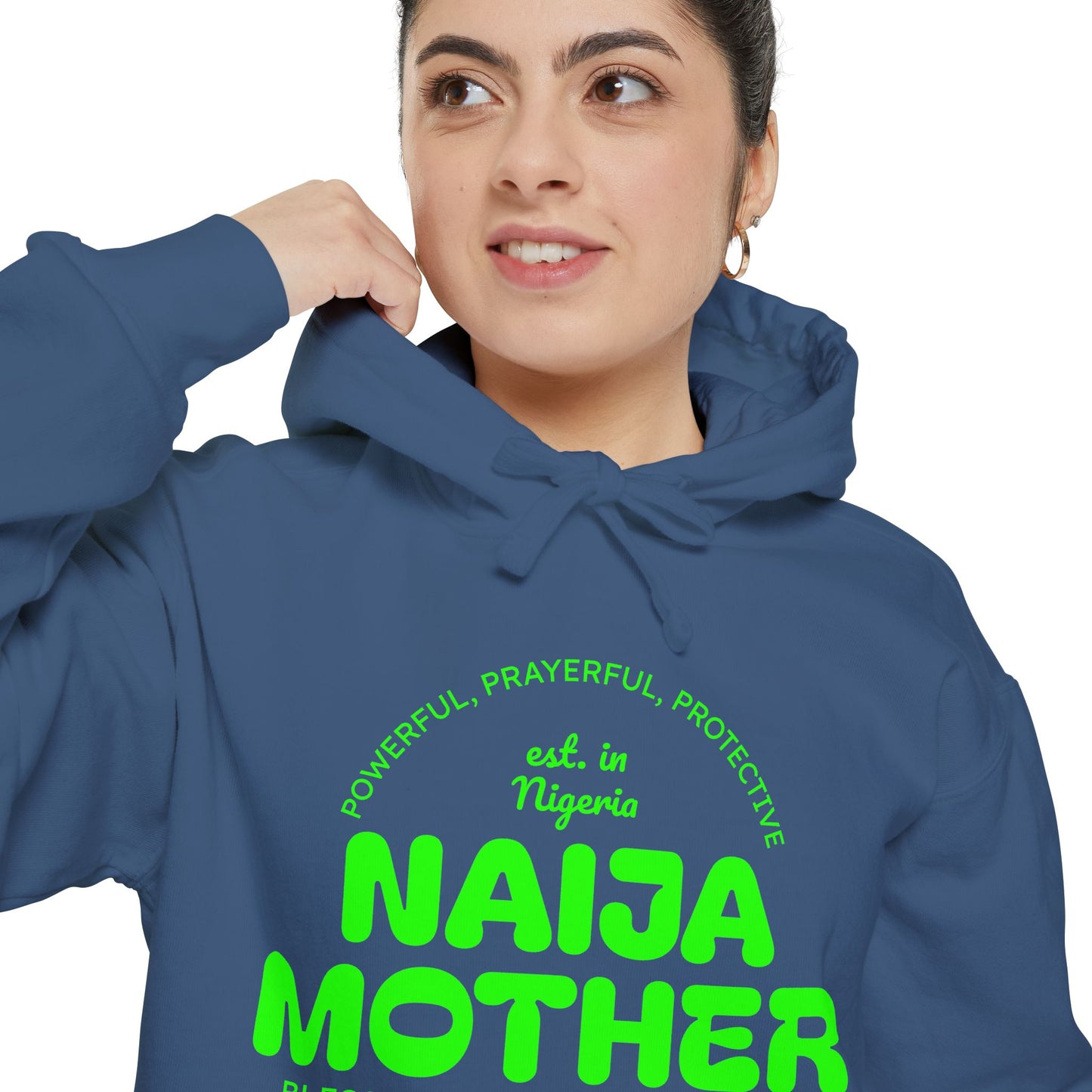 Naija Mother -Mothers Day Garment-Dyed Hoodie