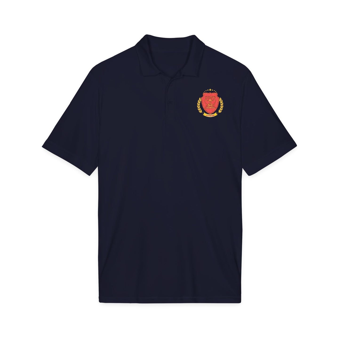 Embroidered FGC PH Class 90 Shield Polo Shirt — Crest Logo Performance Golf Polo