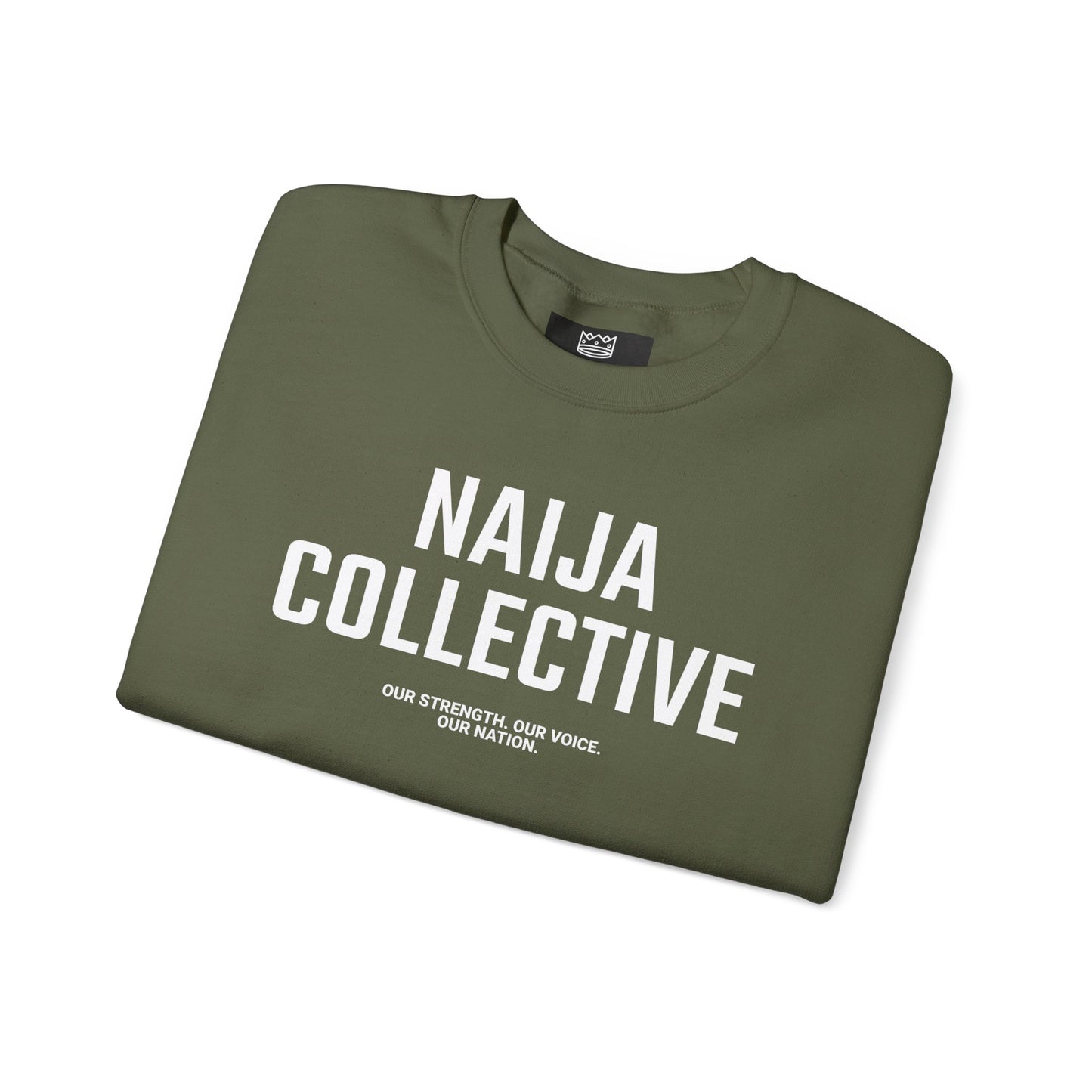 Embroidered Naija Collective Sweatshirt - Cozy Unisex Crewneck