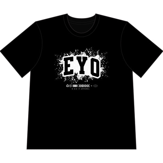 EYO Graphic Cropped T‑Shirt — Collegiate Statue Design