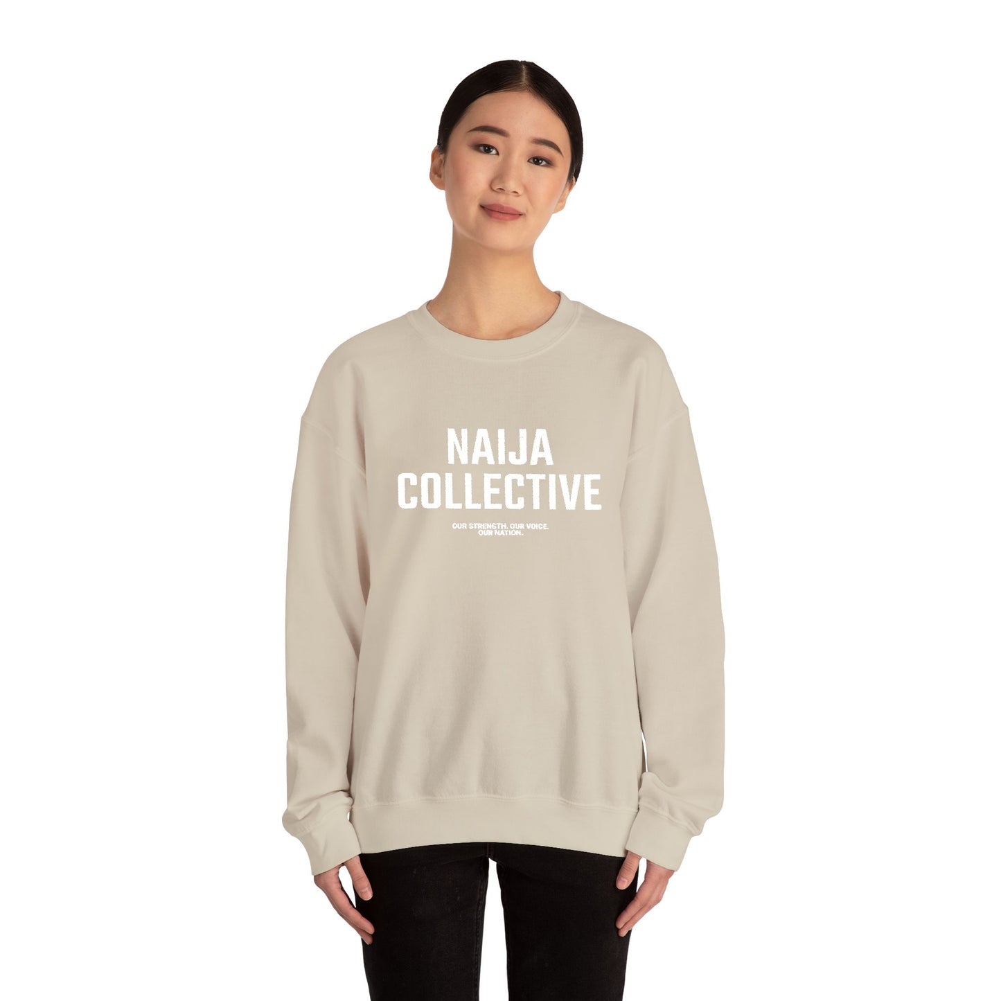Embroidered Naija Collective Sweatshirt - Cozy Unisex Crewneck
