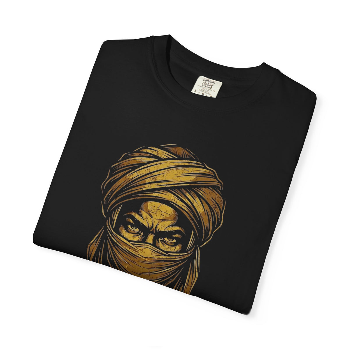The Black Hausa Cavalier & Rawani Wrap Graphic Tee