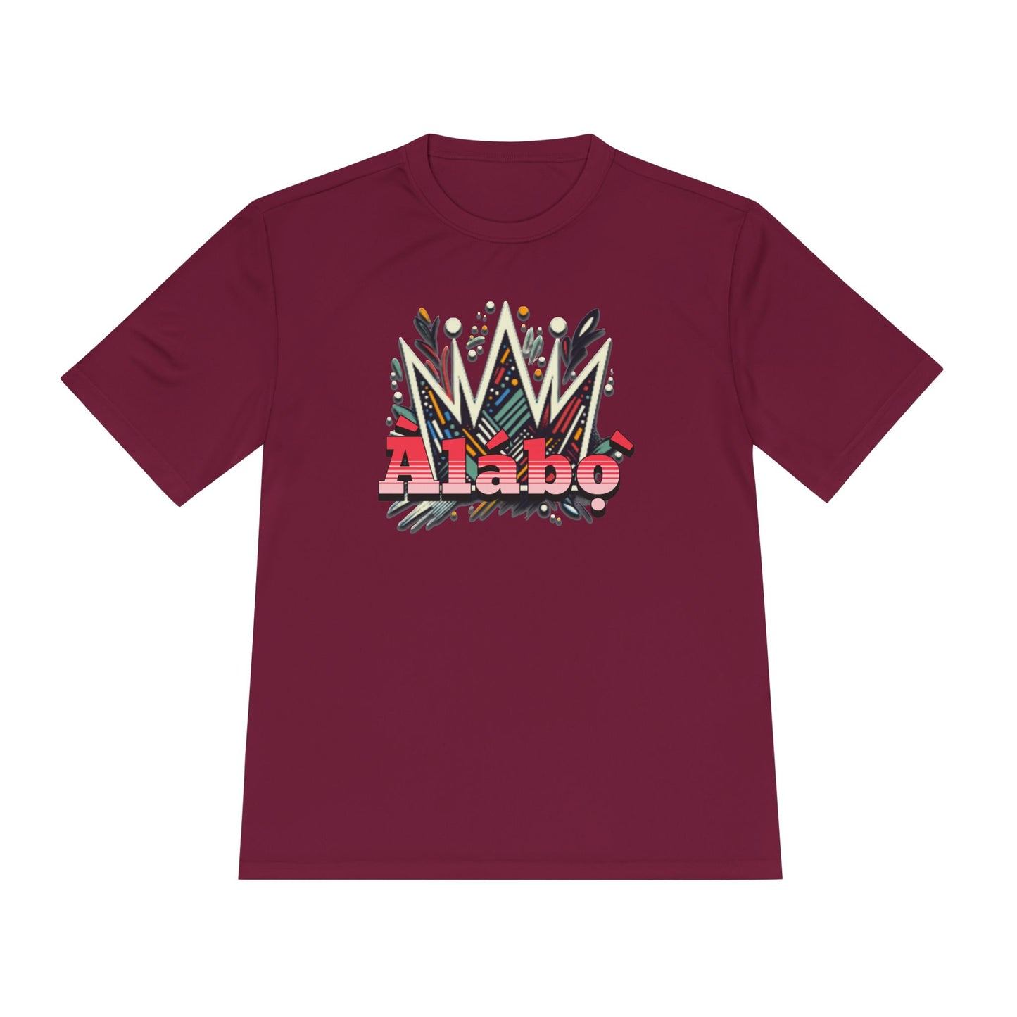 Àlábọ̀-Kings Crown Front - Unisex Moisture Absorbing Tee