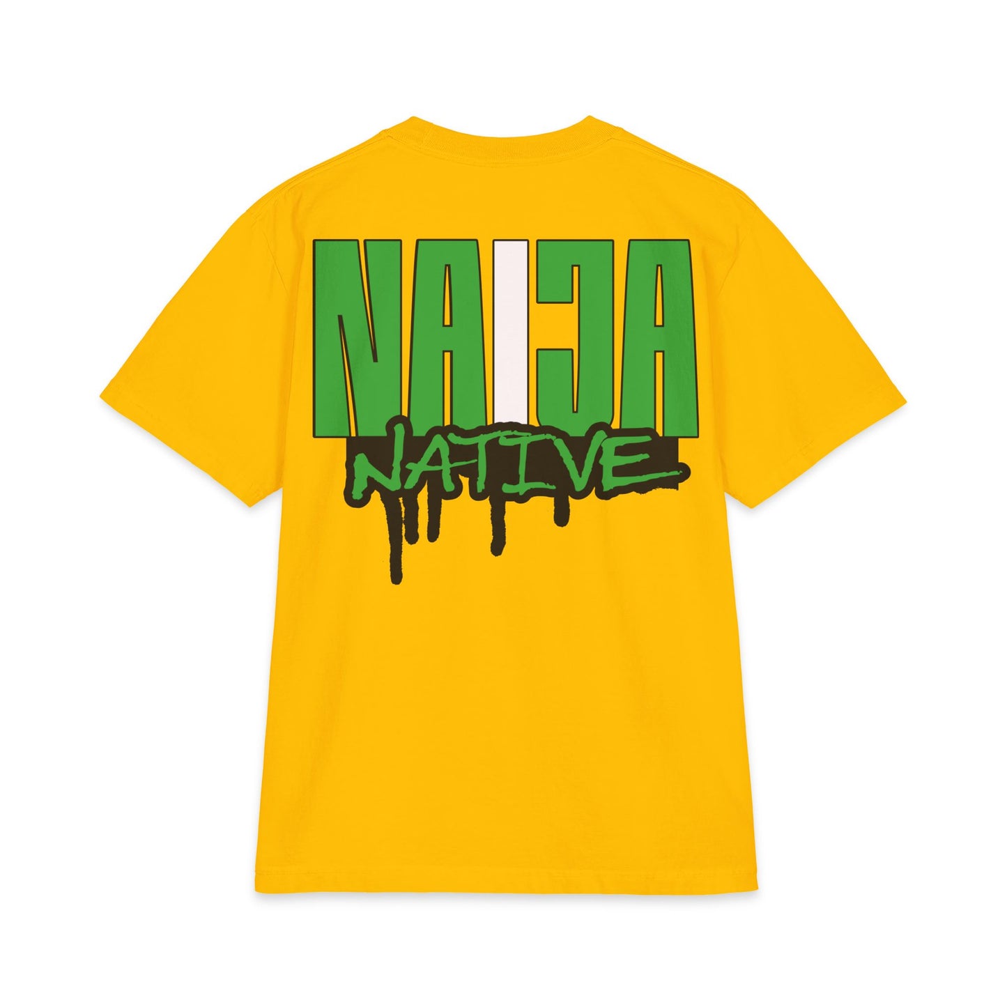 Naija Native Graphic T-Shirt — Green Drip Streetwear Tee