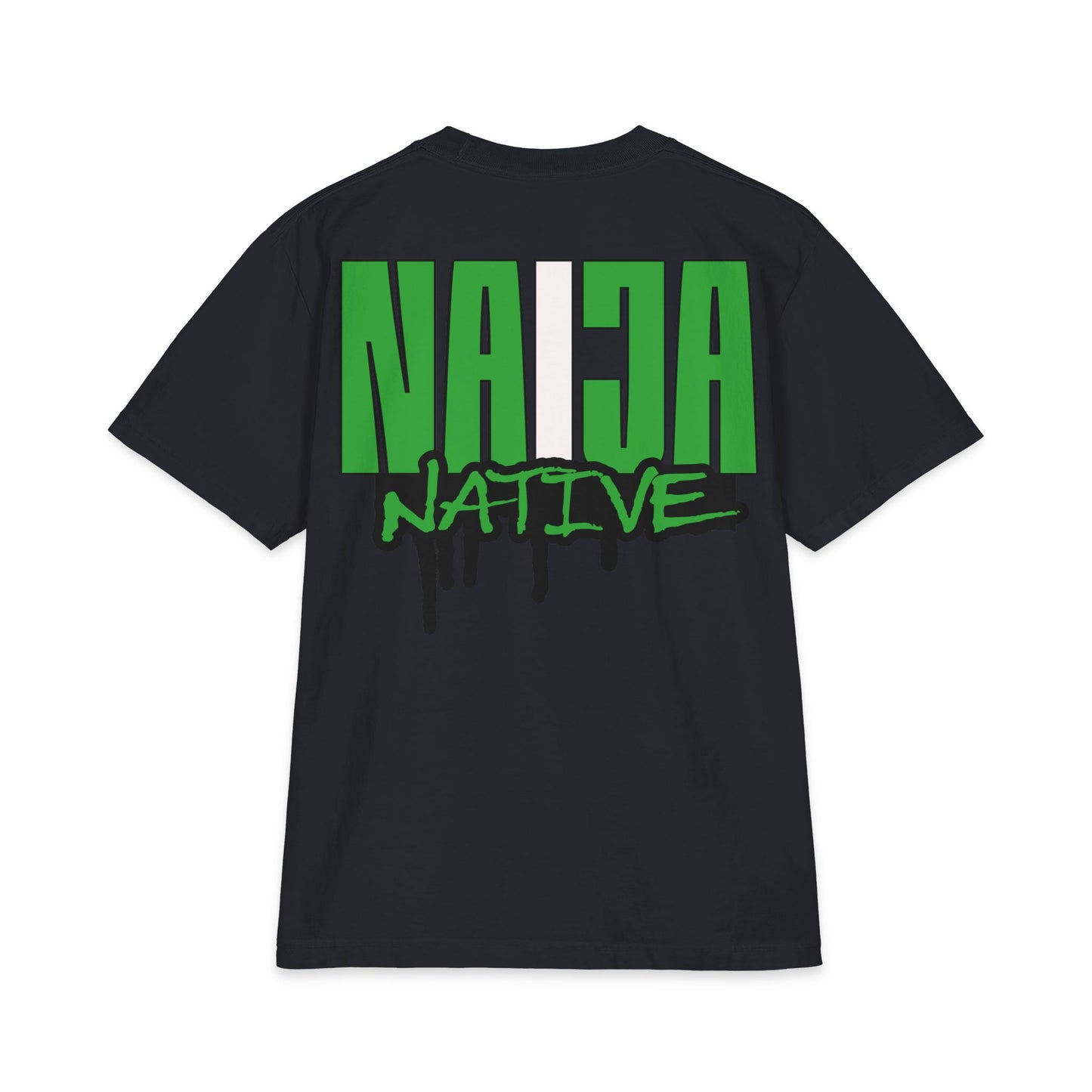 Naija Native Graphic T-Shirt — Green Drip Streetwear Tee