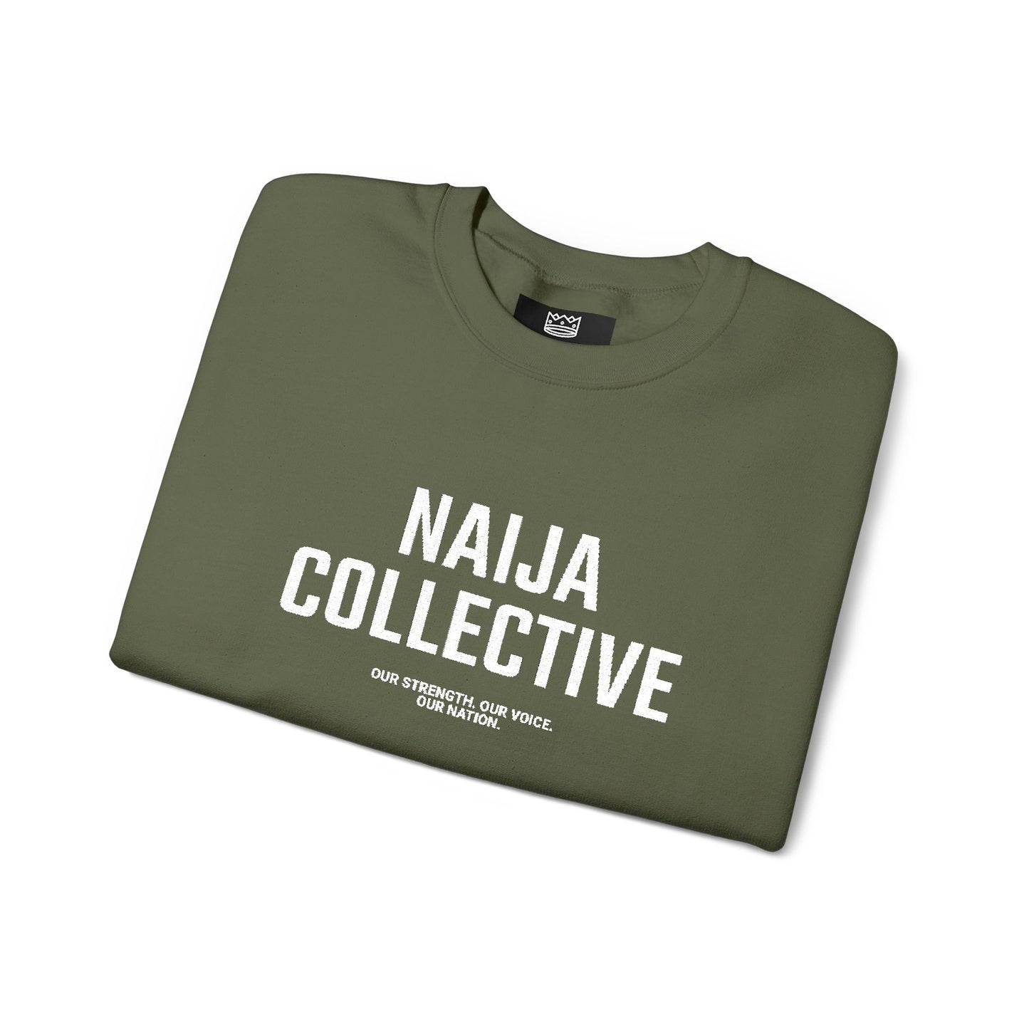 Embroidered Naija Collective Sweatshirt - Cozy Unisex Crewneck