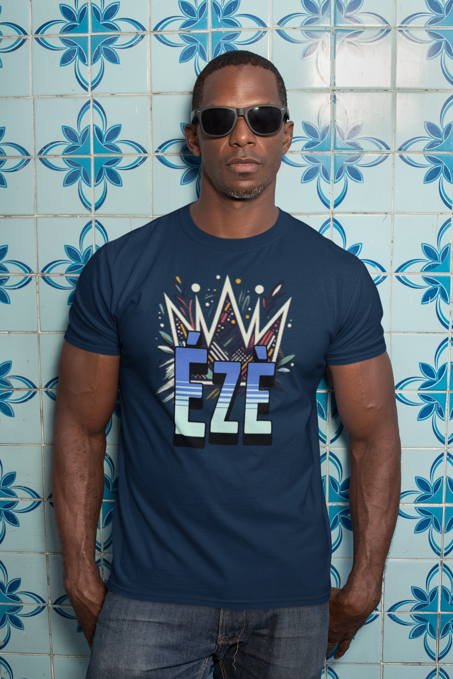 Ézè-Kings Crown Front - Unisex Moisture Absorbing Tee