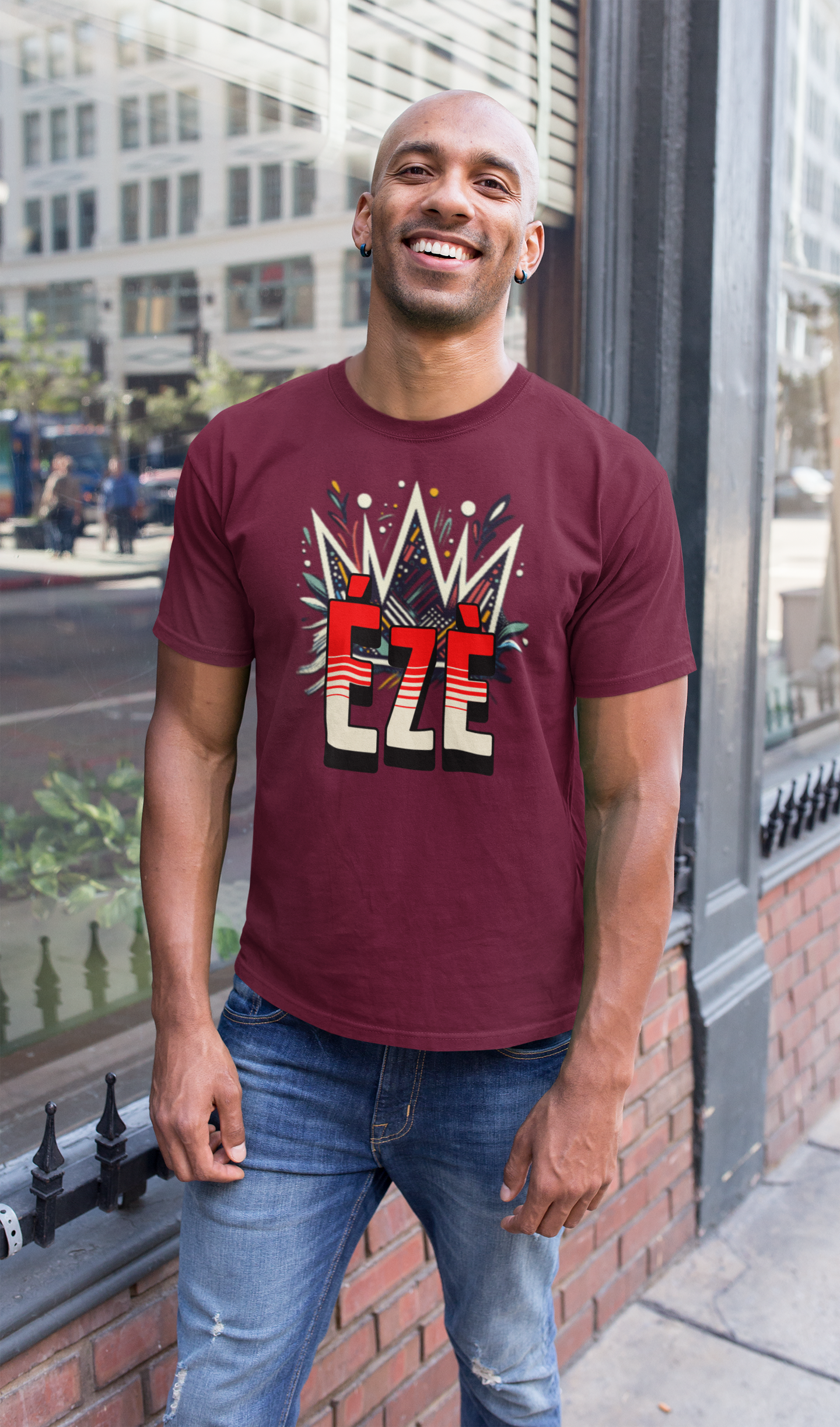 Ézè-Kings Crown Front - Unisex Moisture Absorbing Tee