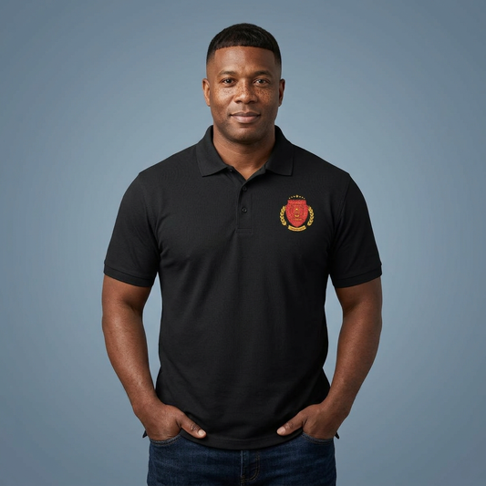 Embroidered FGC PH Class 90 Shield Polo Shirt — Crest Logo Performance Golf Polo