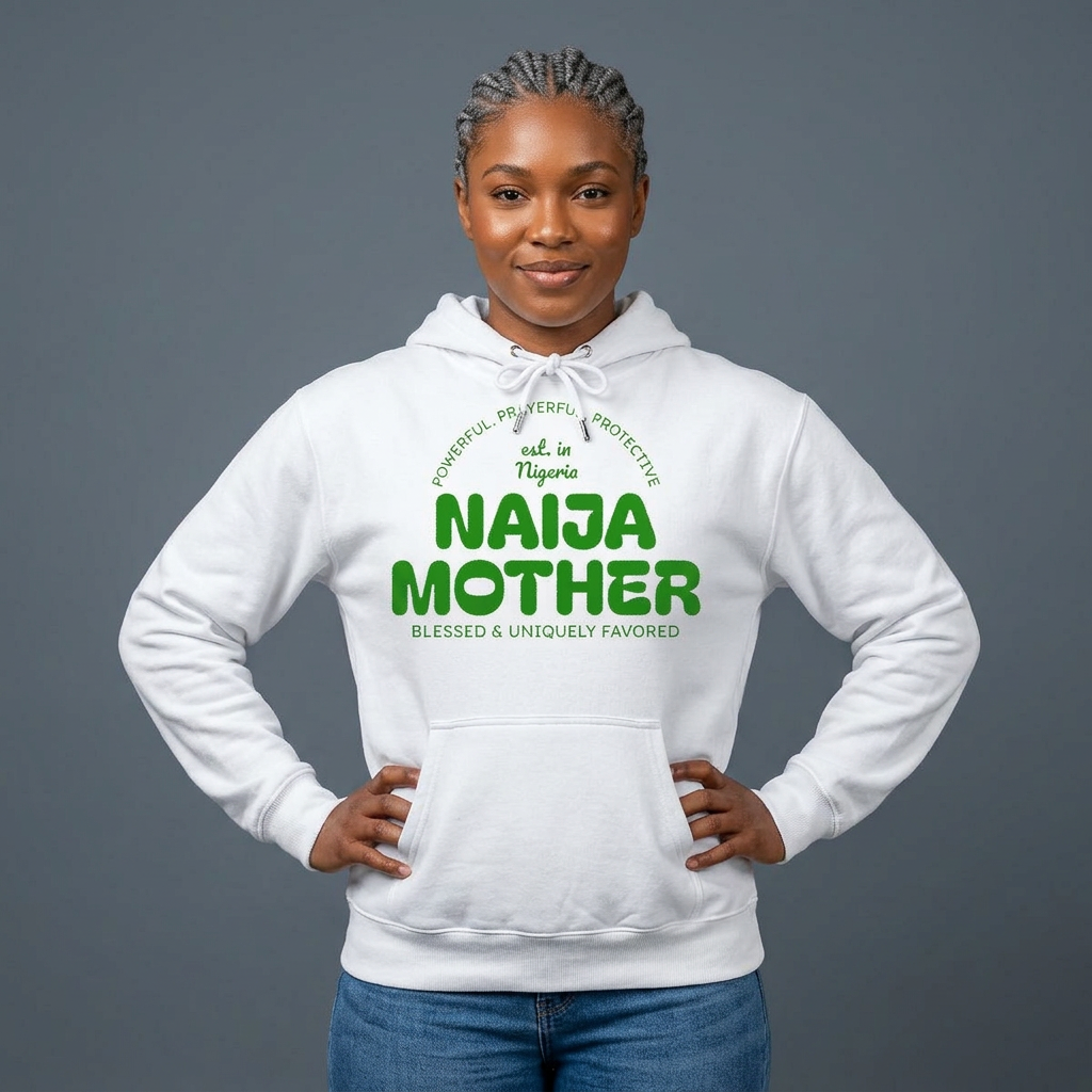 Naija Mother -Mothers Day Garment-Dyed Hoodie