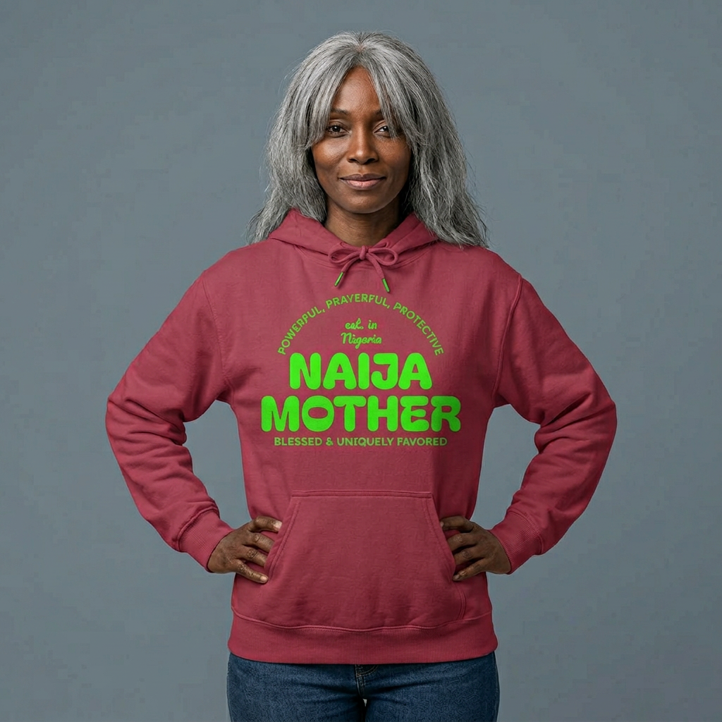 Naija Mother -Mothers Day Garment-Dyed Hoodie