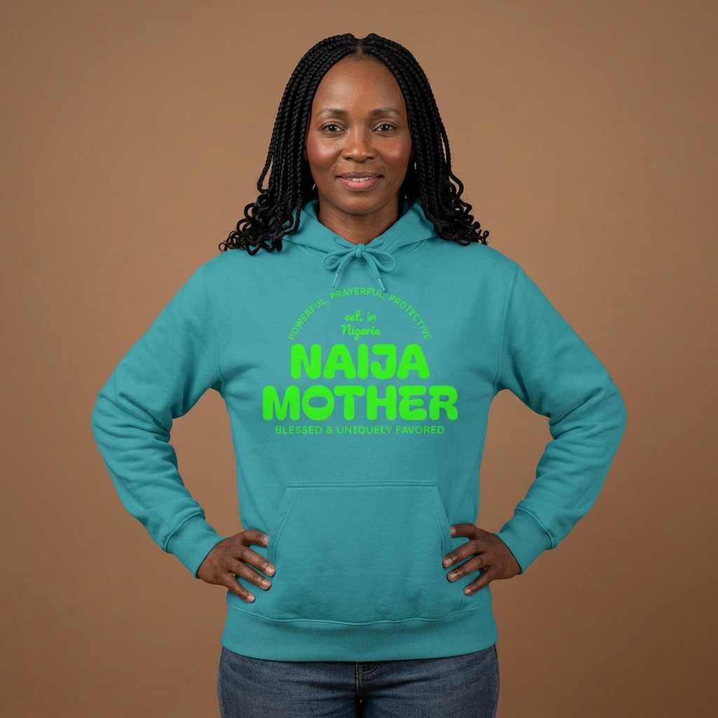 Naija Mother -Mothers Day Garment-Dyed Hoodie