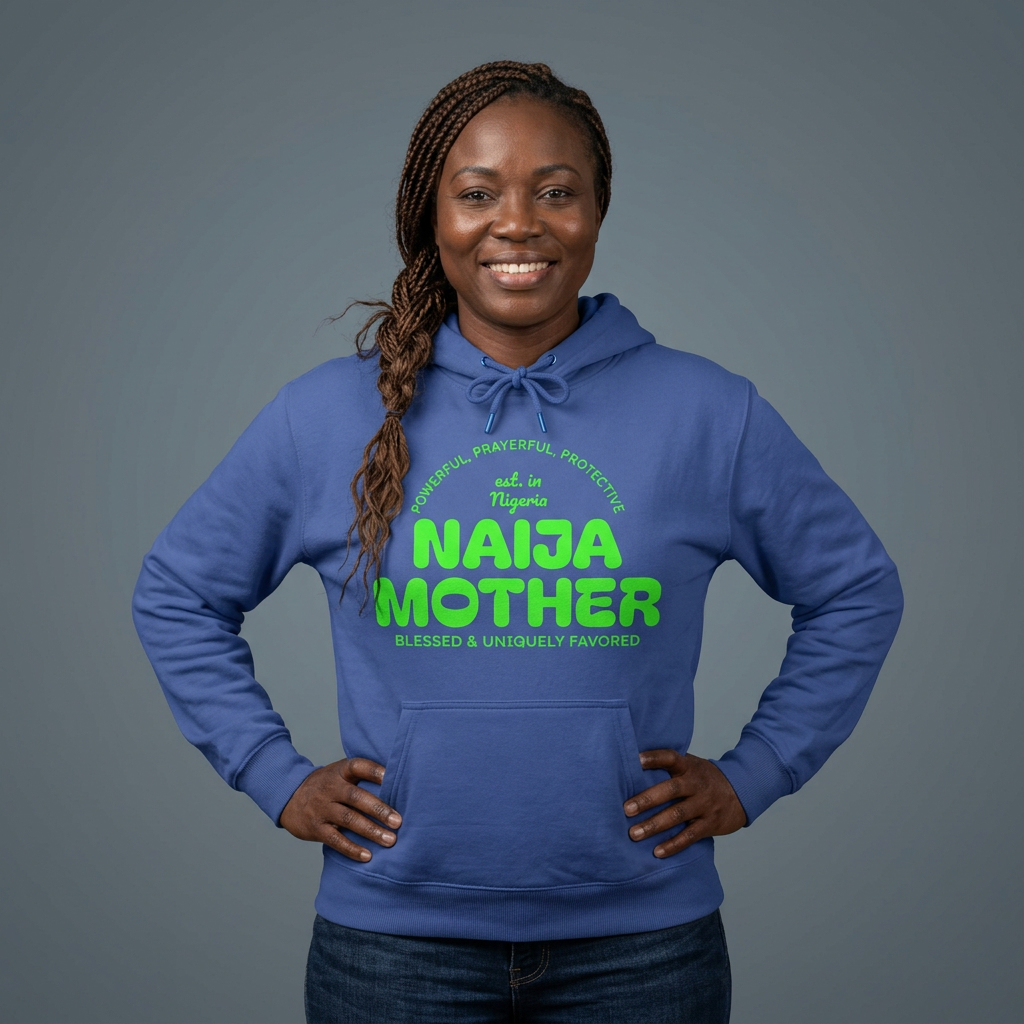 Naija Mother -Mothers Day Garment-Dyed Hoodie
