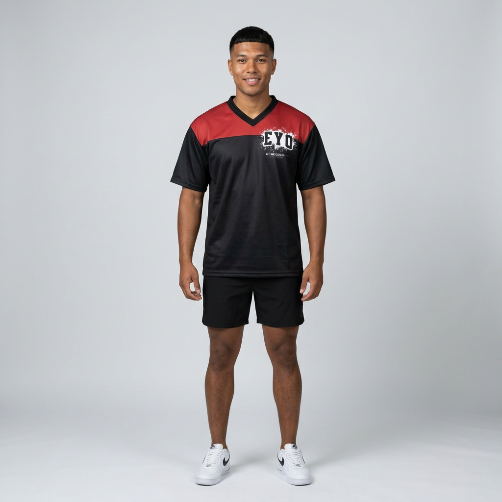 EYO Masquerade Mask Football Jersey — Bold Street-Style Athletic Top