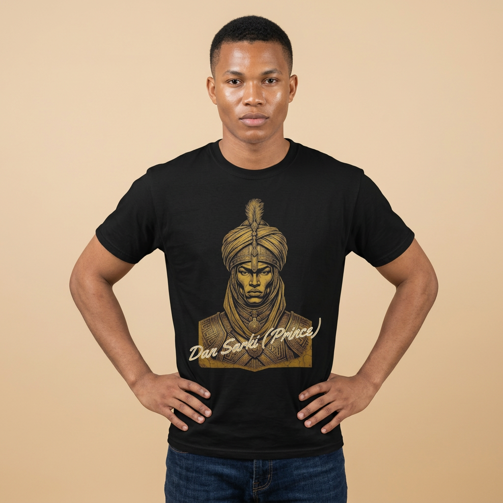 The Black Dan Saraki T-Shirt — Rooted in Royalty.