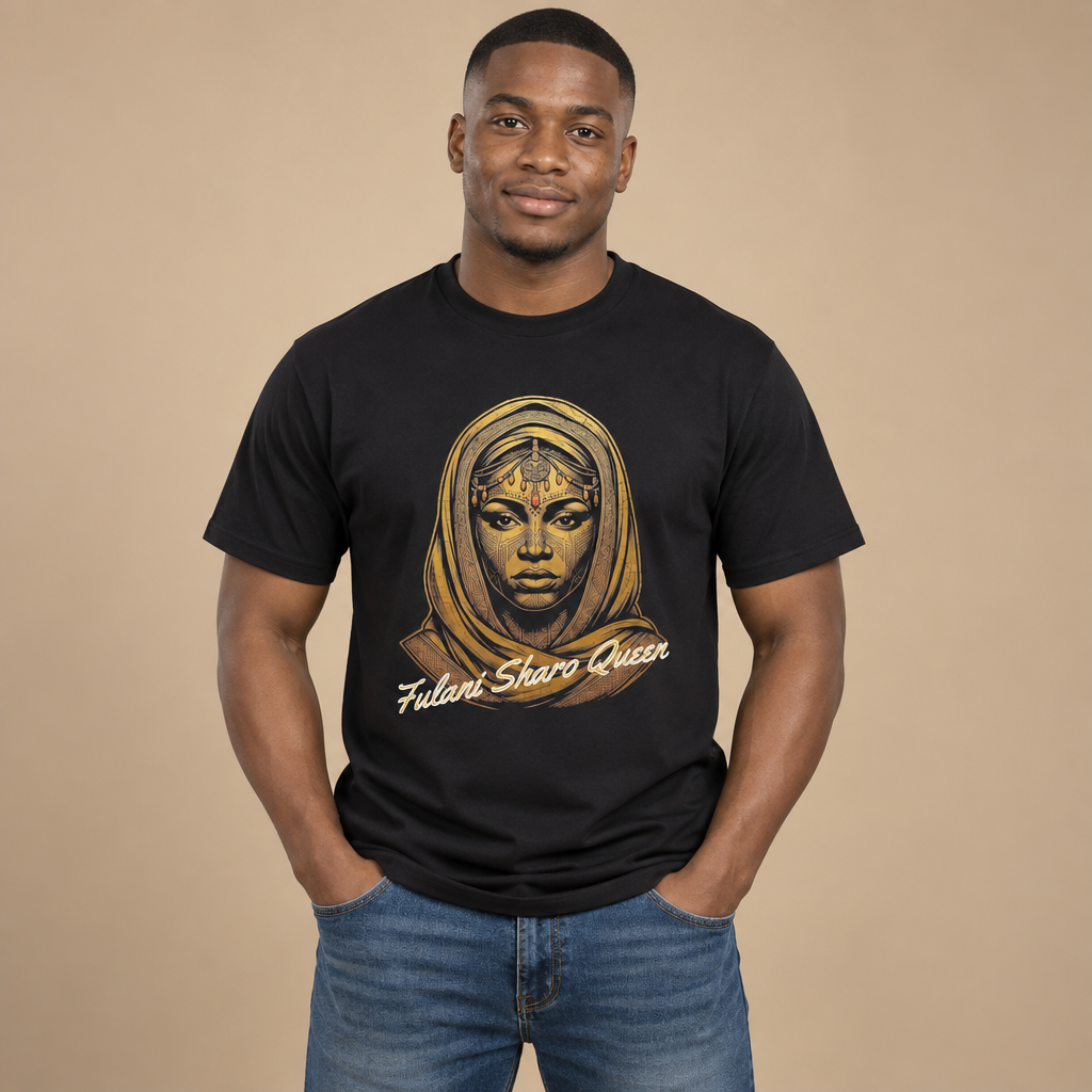Black Fulani Sharo Queen T-Shirt