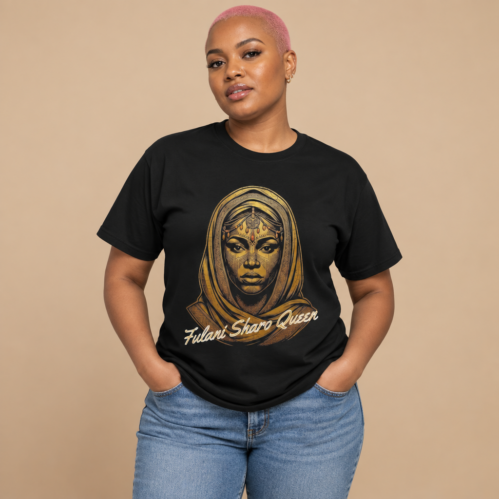 Black Fulani Sharo Queen T-Shirt
