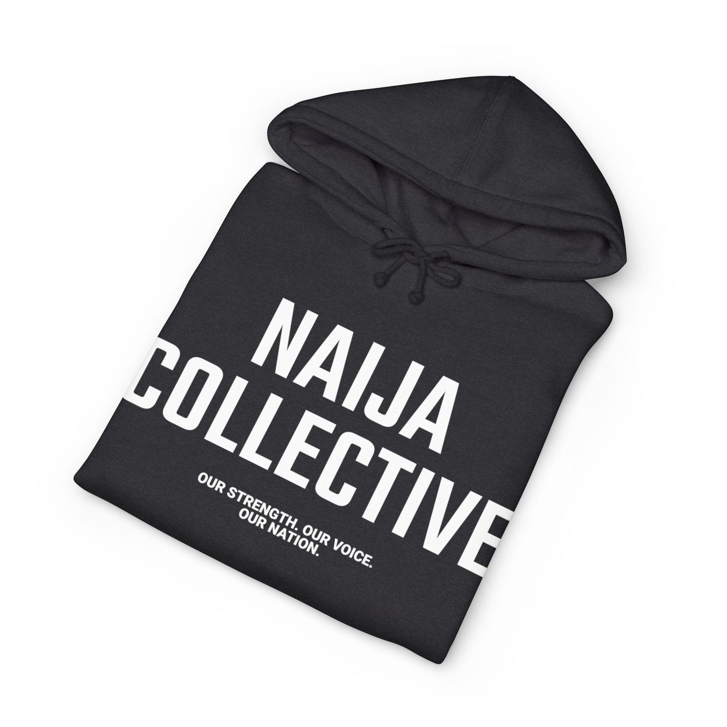 Naija Collective Hoodie — Nigerian Pride Pullover with 'Naija Collective' Text