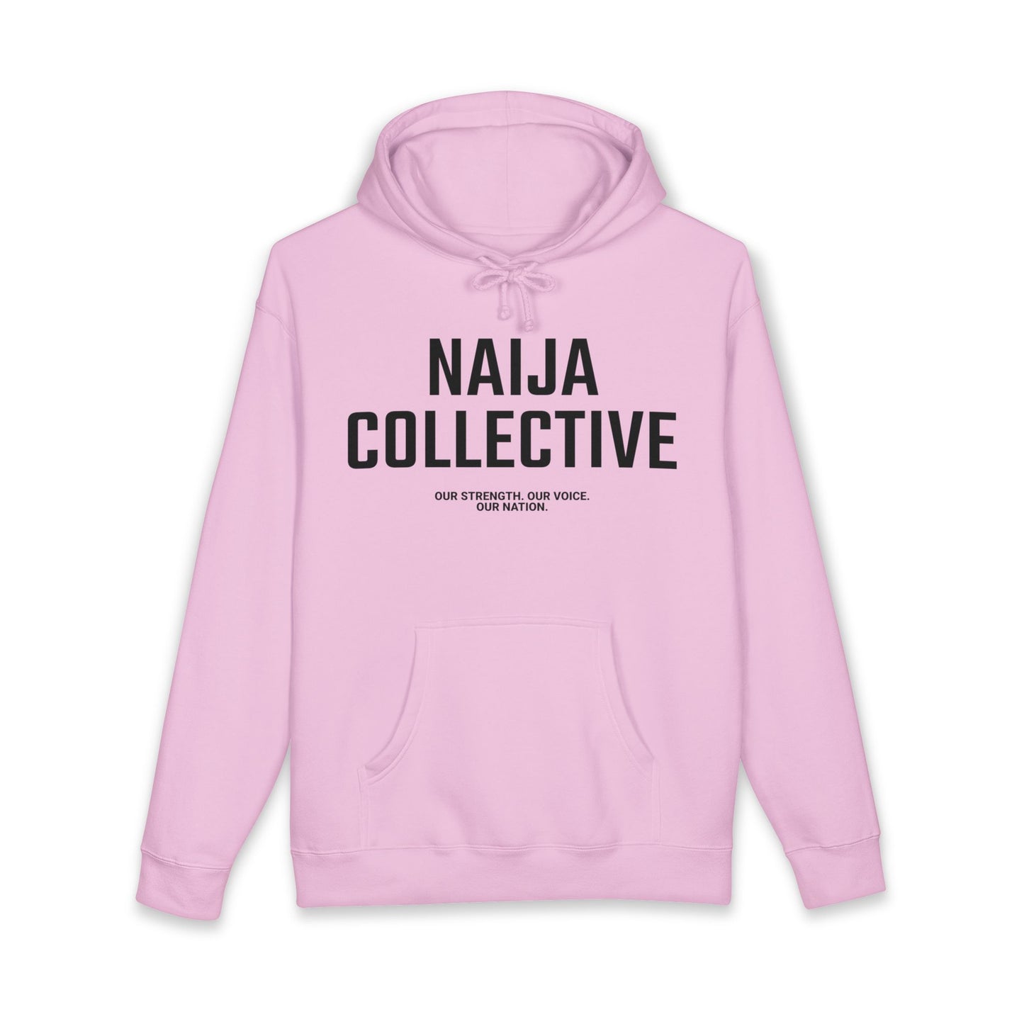 Naija Collective Hoodie — Nigerian Pride Pullover with 'Naija Collective' Text