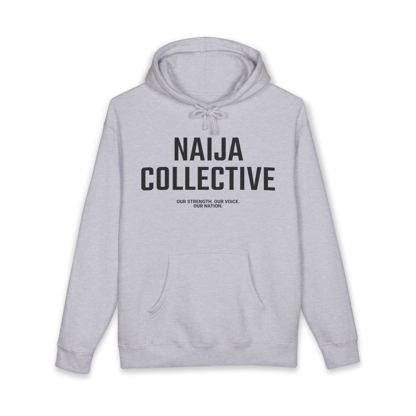 Naija Collective Hoodie — Nigerian Pride Pullover with 'Naija Collective' Text
