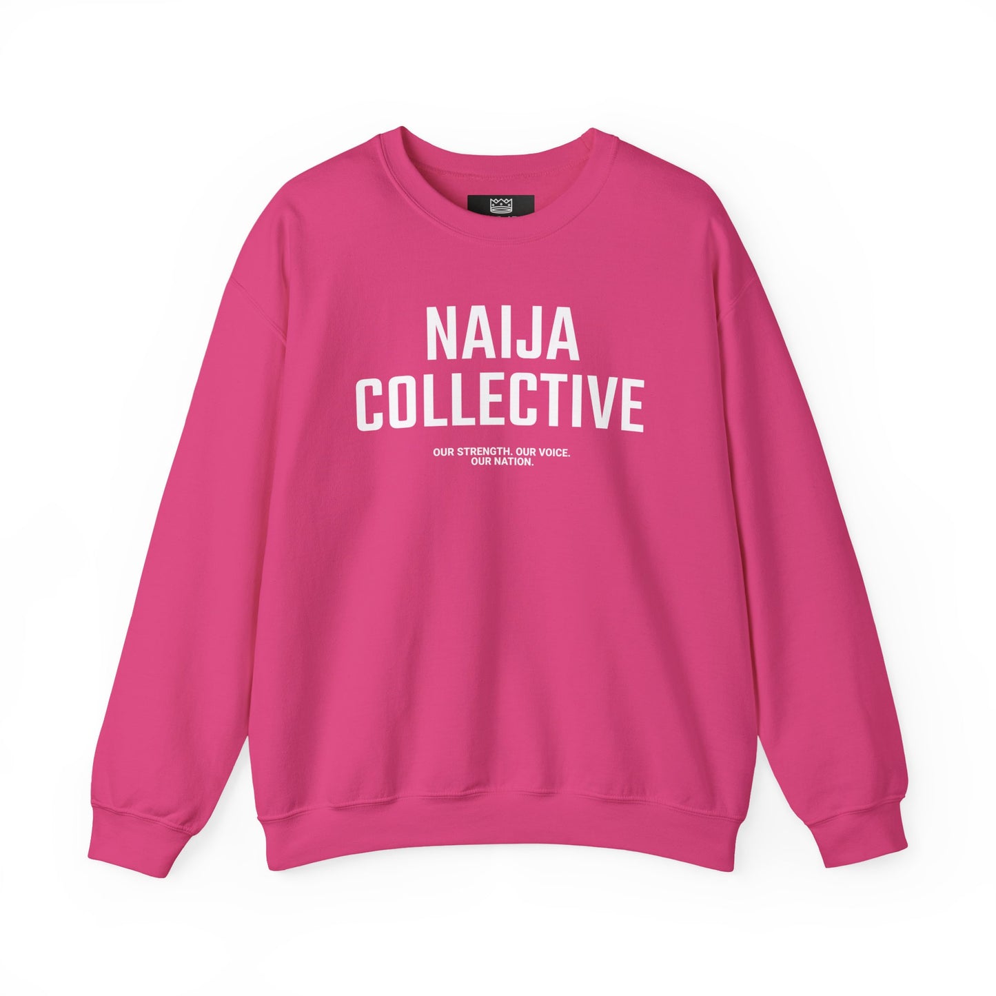 Embroidered Naija Collective Sweatshirt - Cozy Unisex Crewneck