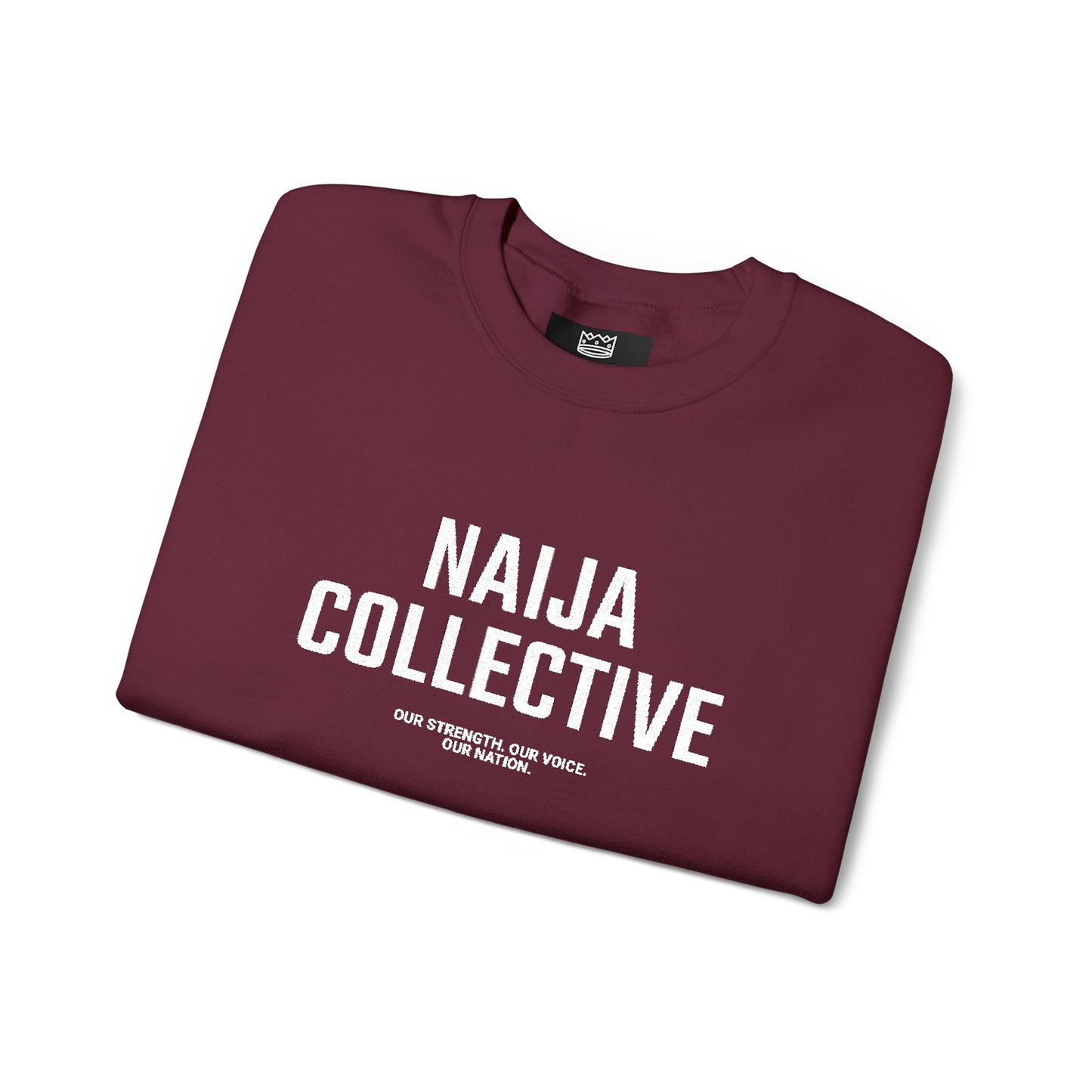 Embroidered Naija Collective Sweatshirt - Cozy Unisex Crewneck