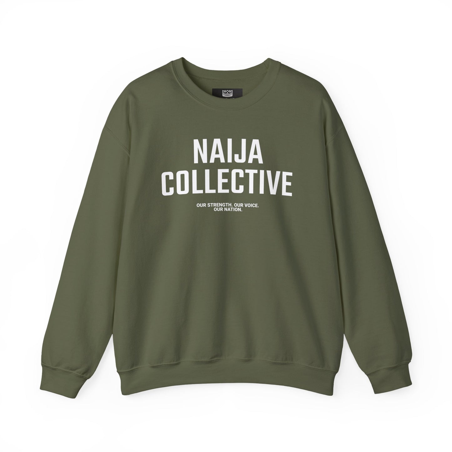 Embroidered Naija Collective Sweatshirt - Cozy Unisex Crewneck