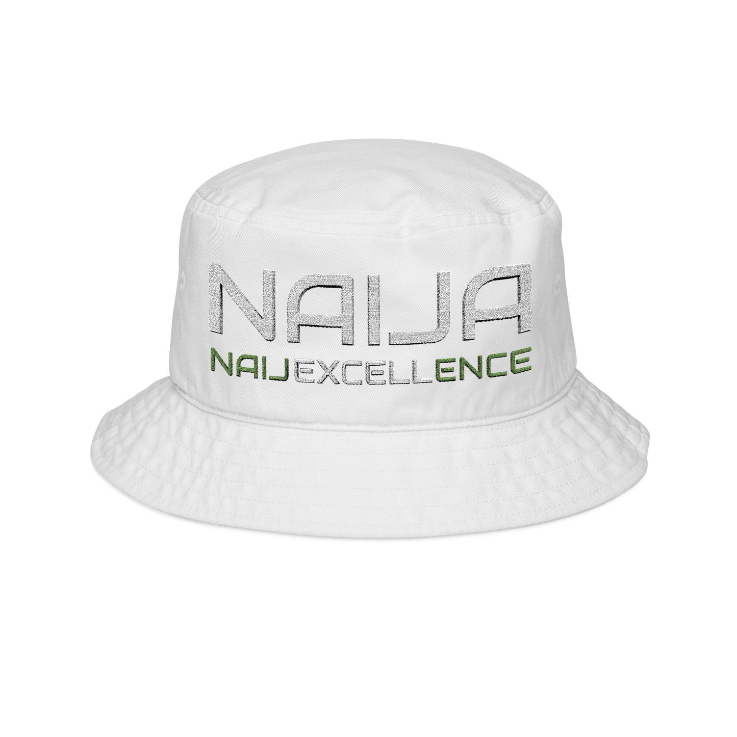 NAIJA (W) Embroidered Bucket Hat - Trendy Summer Hat, Unisex Sun Hat, Festival Hat, Beach Hat, Casual Accessories