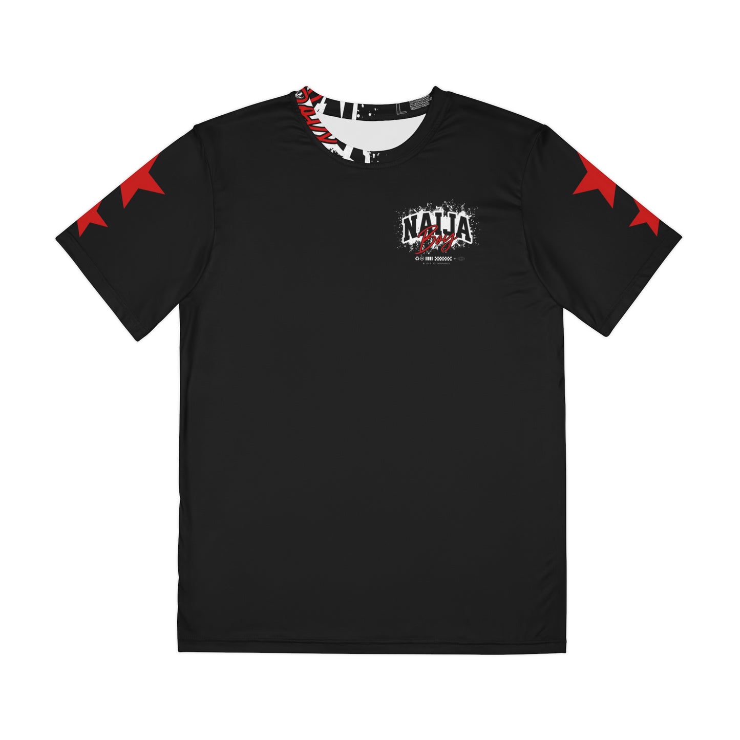 Naija Boy Urban Streetwear Tee — Black Polyester Graphic T-Shirt