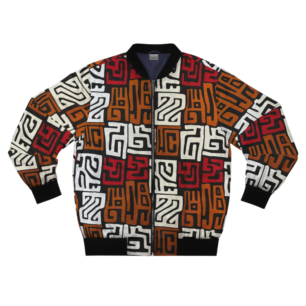 Àwọn Àmì Ọgbọ́n Ankara Unisex Bomber Jacket – All-Over Print (AOP)