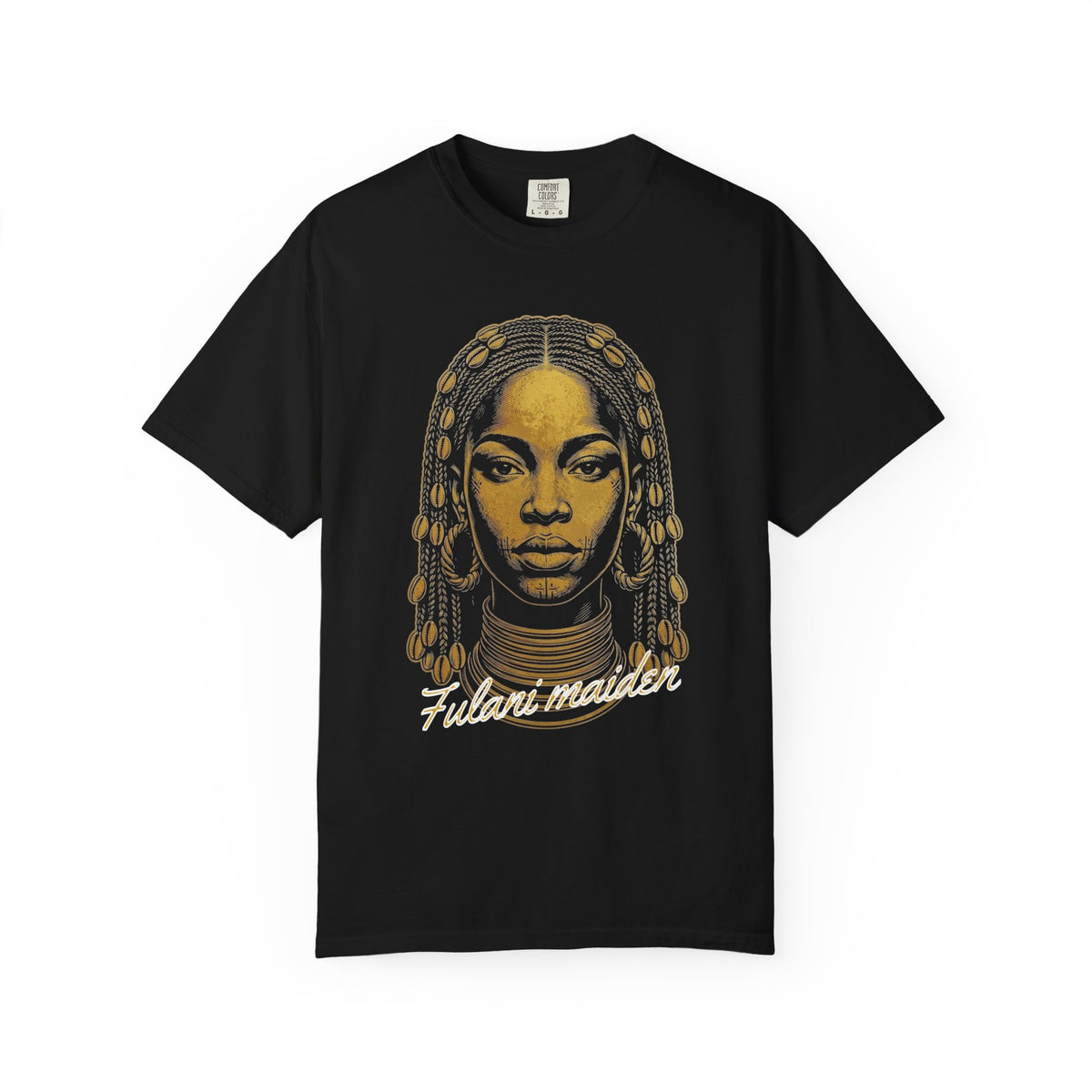 The Fulani Maiden Graphic Tee — Classic Black