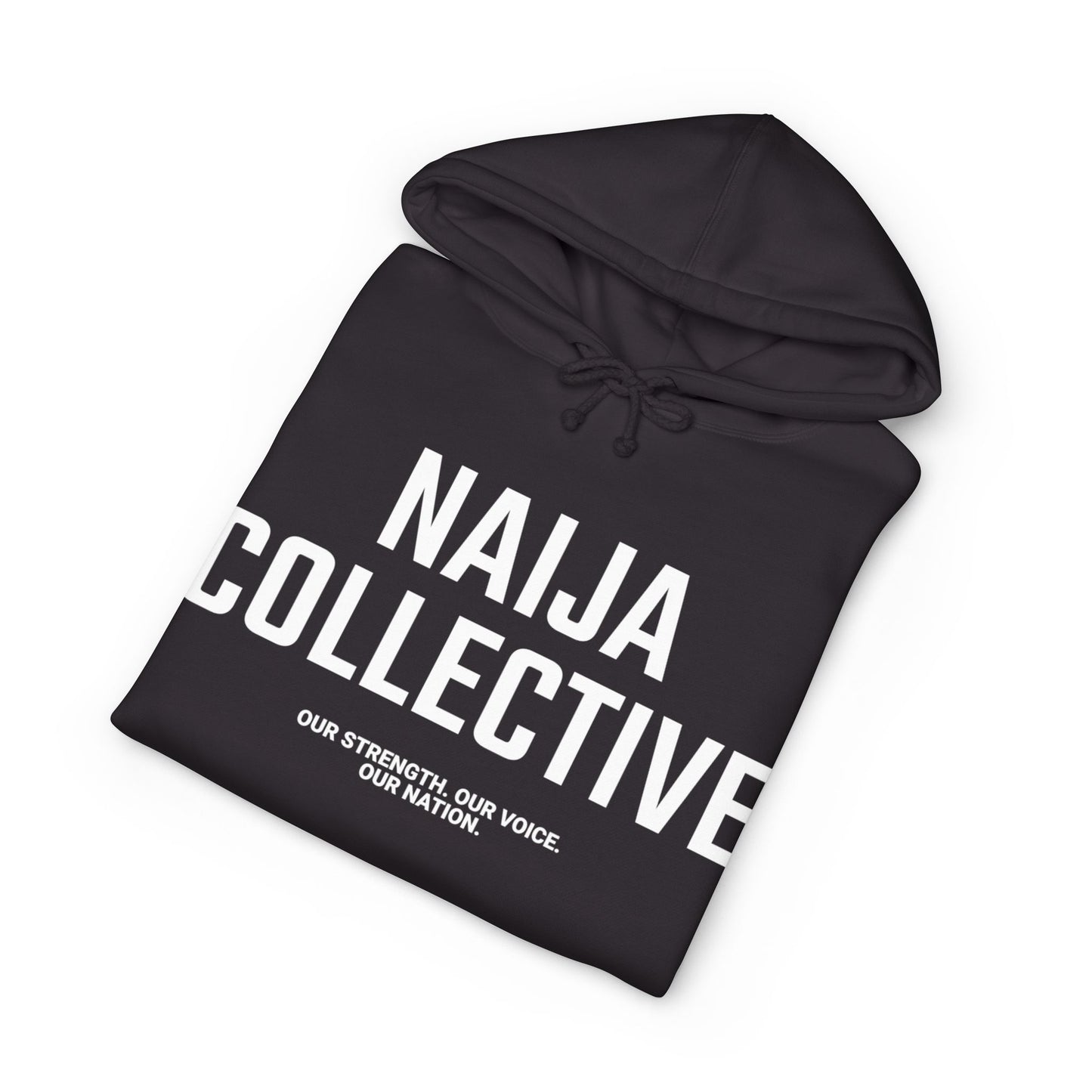 Naija Collective Hoodie — Nigerian Pride Pullover with 'Naija Collective' Text