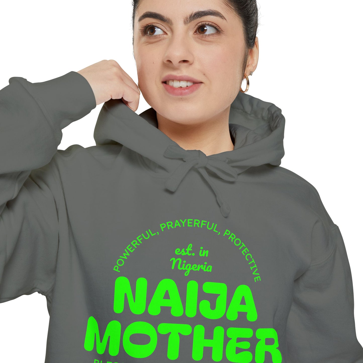 Naija Mother -Mothers Day Garment-Dyed Hoodie