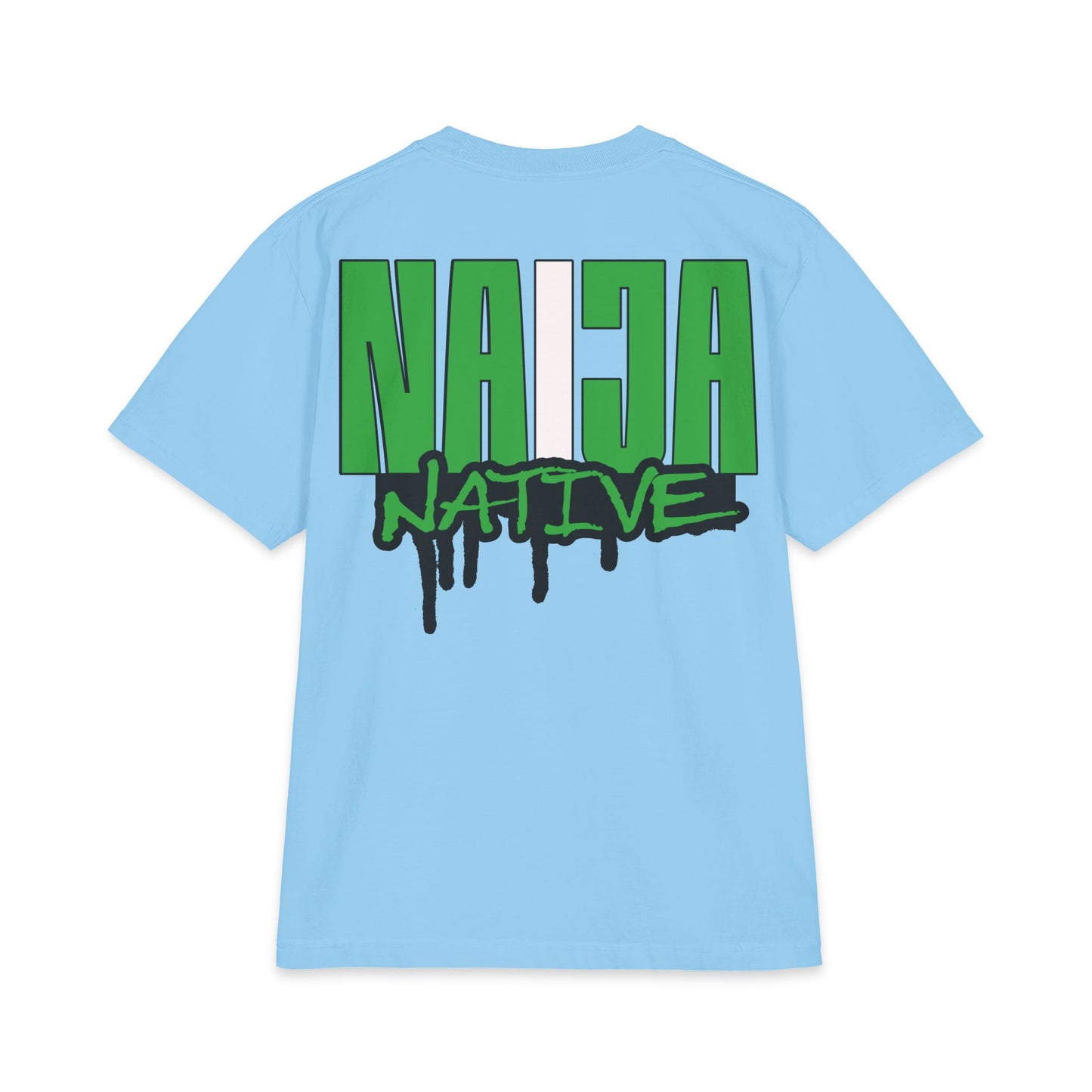 Naija Native Graphic T-Shirt — Green Drip Streetwear Tee