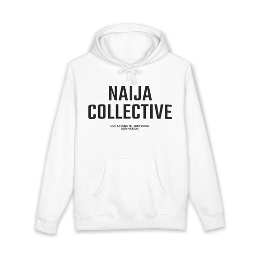 Naija Collective Hoodie — Nigerian Pride Pullover with 'Naija Collective' Text