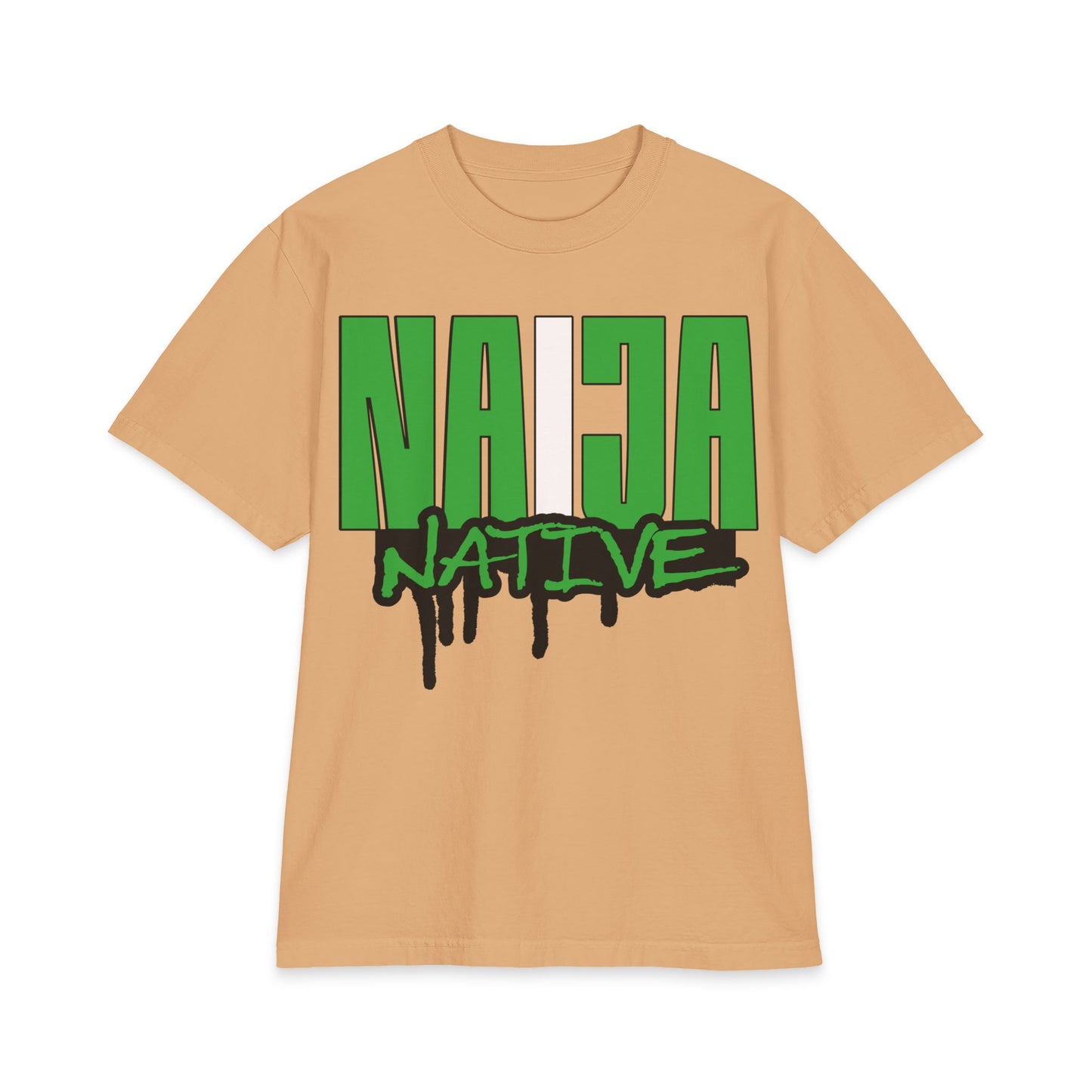 Naija Native Graphic T-Shirt — Green Drip Streetwear Tee