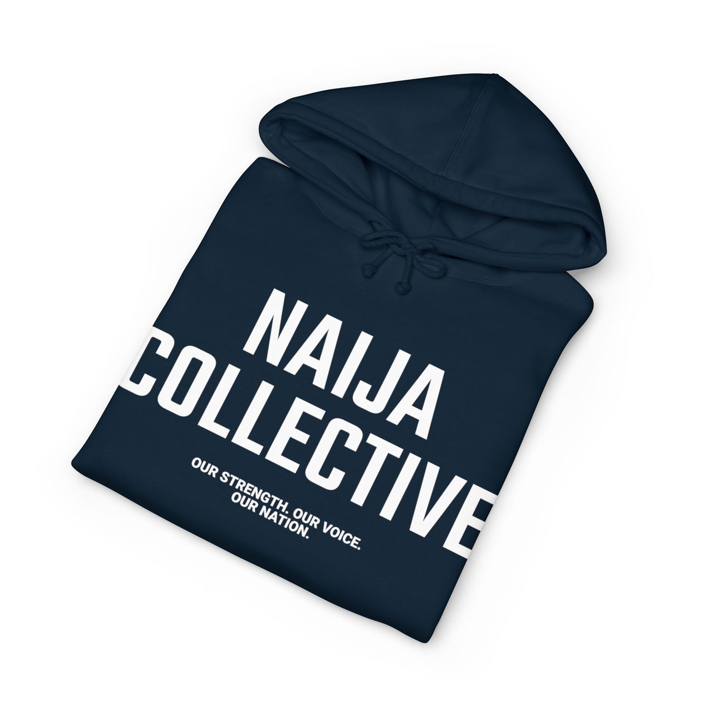 Naija Collective Hoodie — Nigerian Pride Pullover with 'Naija Collective' Text
