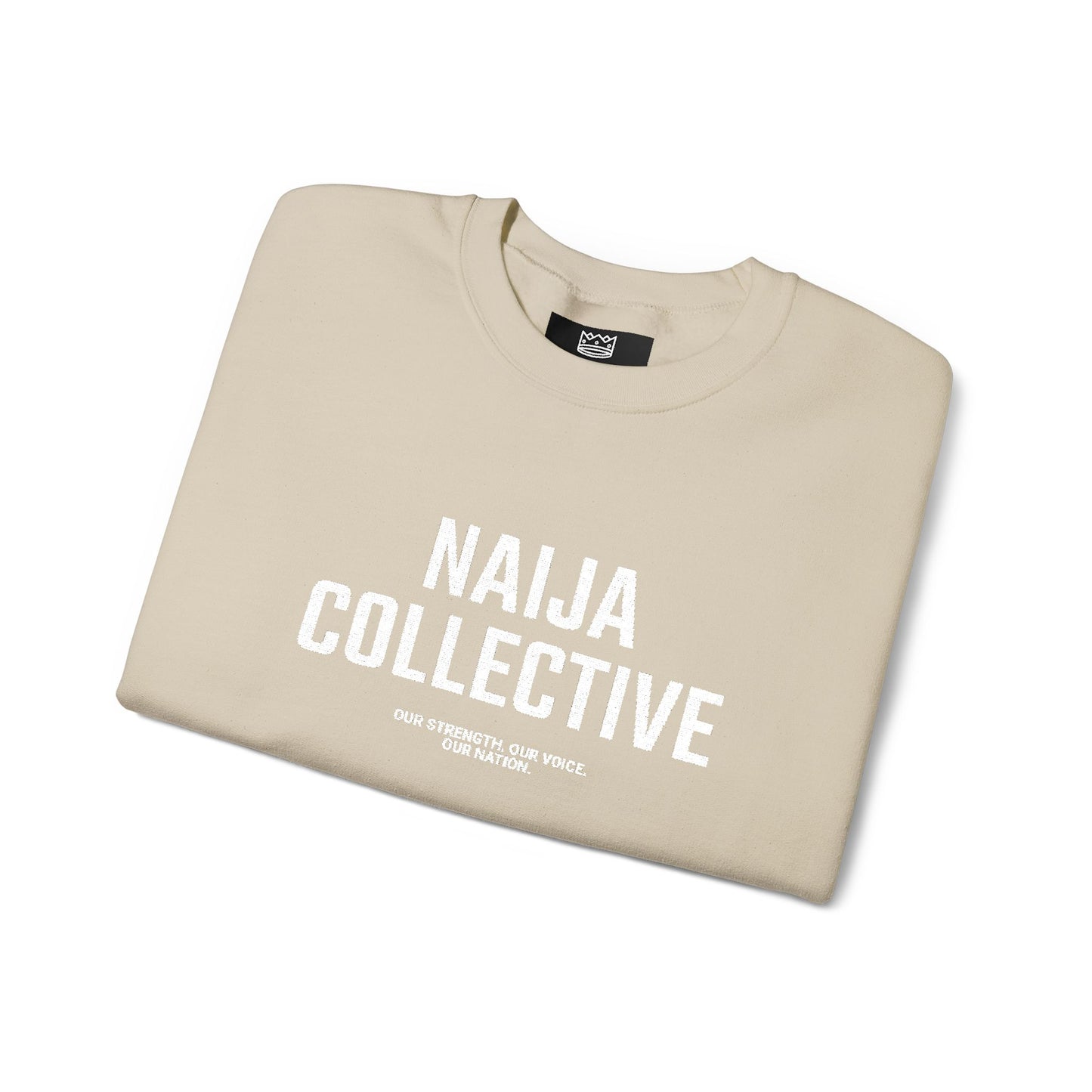 Embroidered Naija Collective Sweatshirt - Cozy Unisex Crewneck