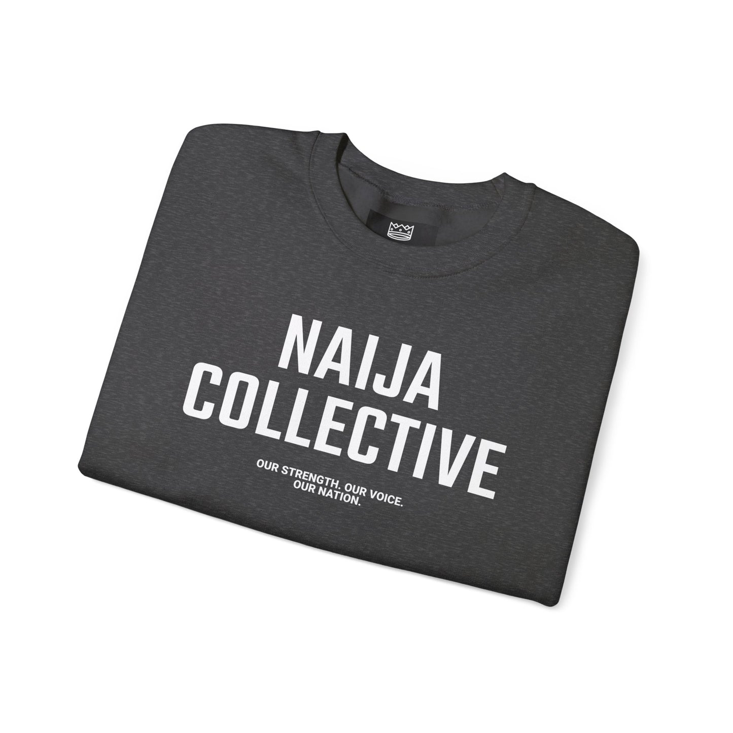 Embroidered Naija Collective Sweatshirt - Cozy Unisex Crewneck