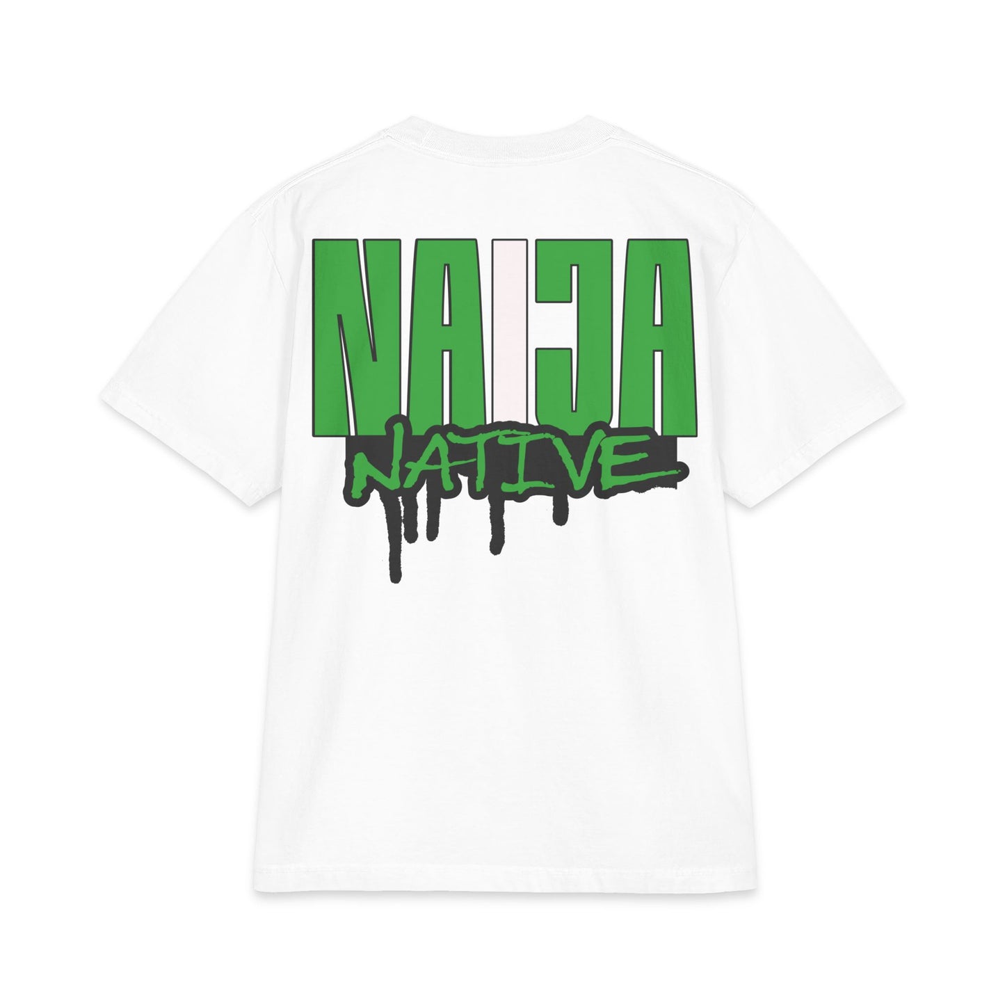 Naija Native Graphic T-Shirt — Green Drip Streetwear Tee
